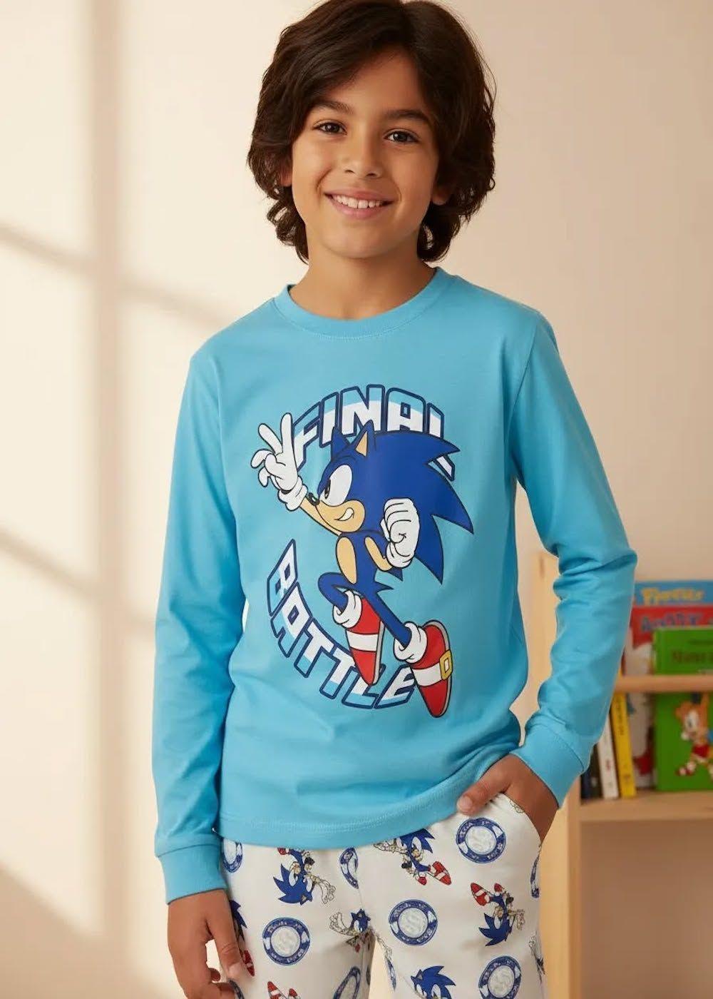 Pijama Sonic Talla 8 Micropolar-0