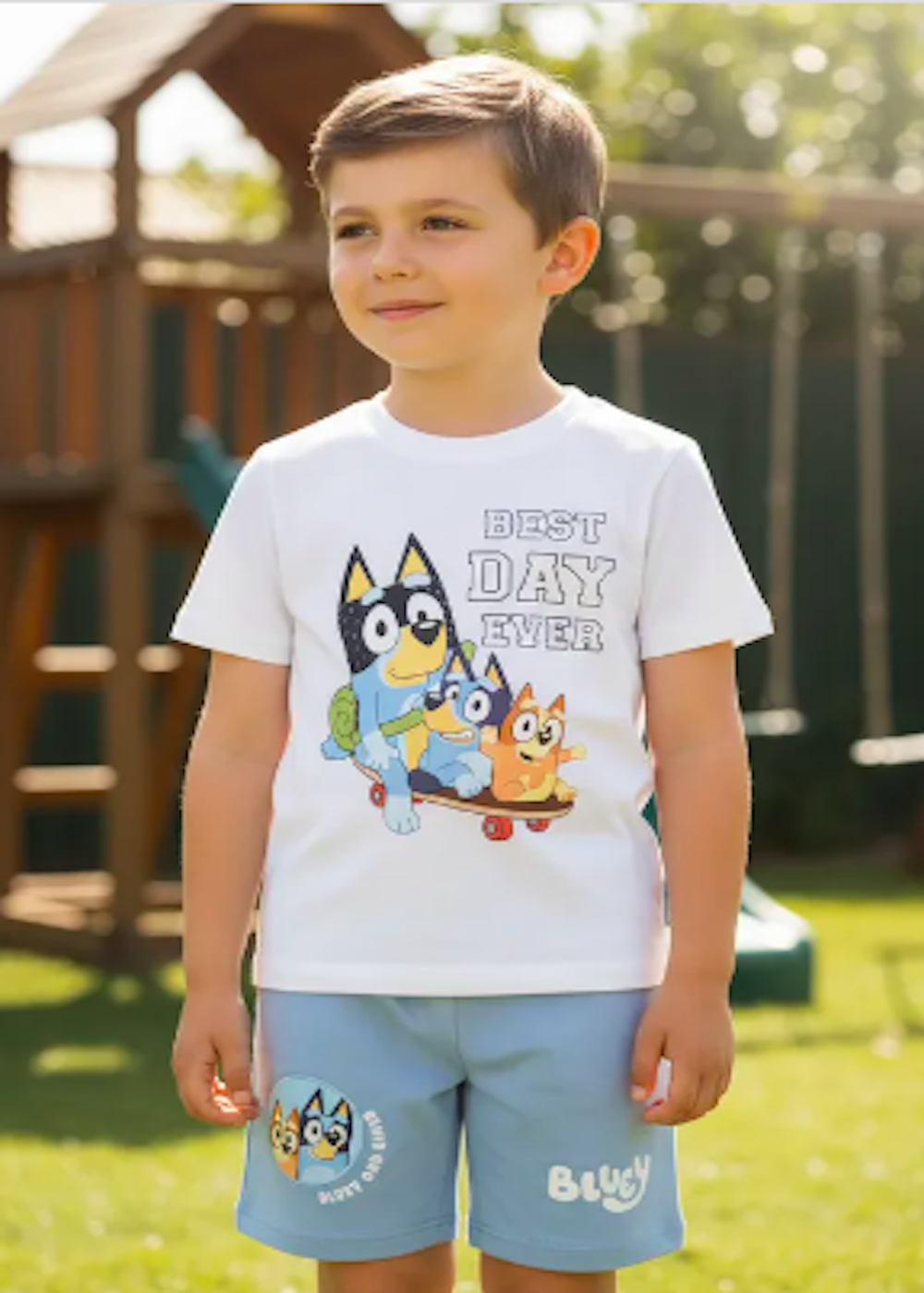 Conjunto Polera y Short Bluey Talla 6-0
