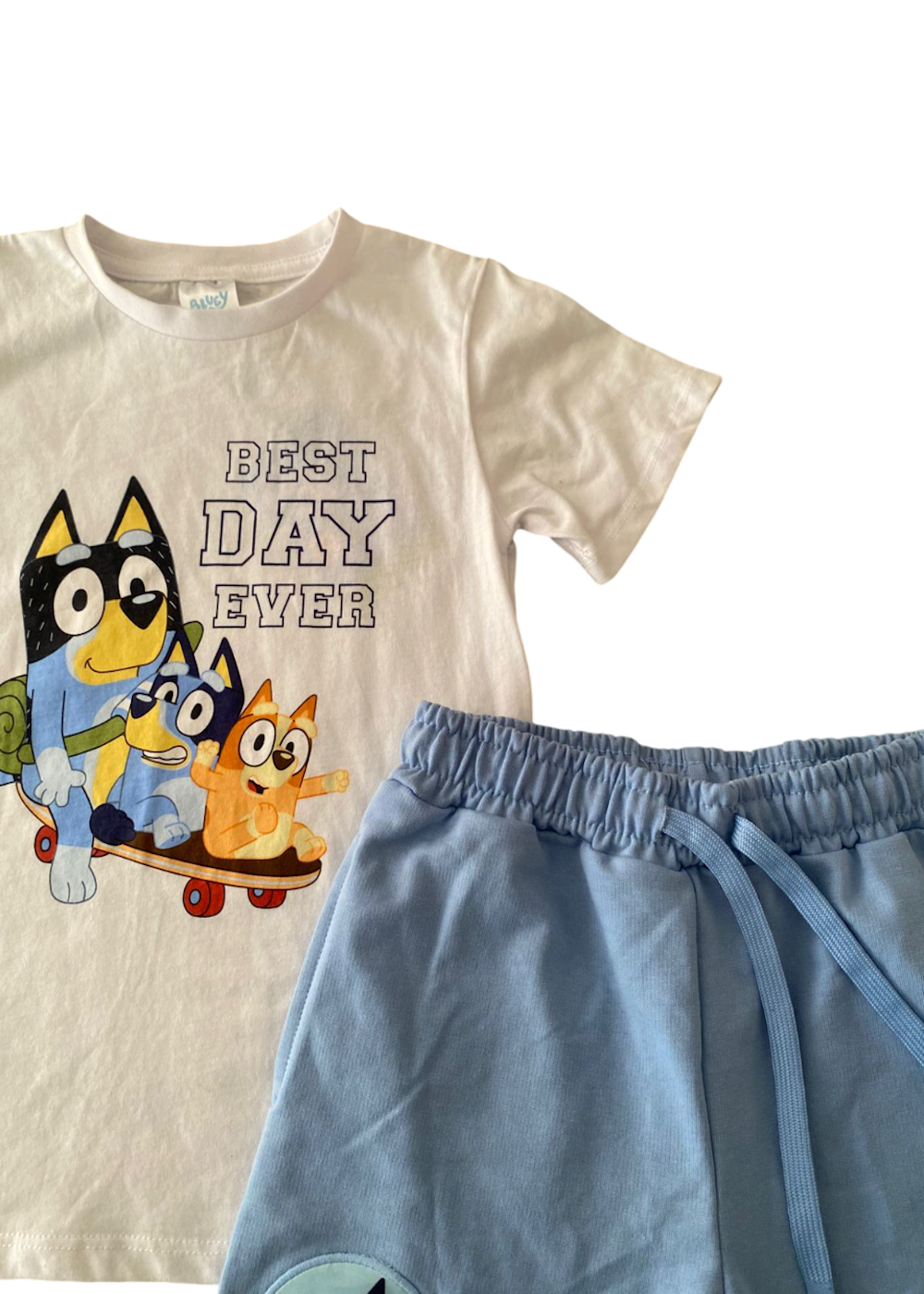 Conjunto Polera y Short Bluey Talla 6-3