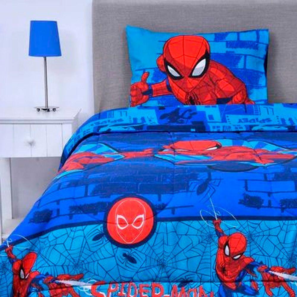 Plumón Cubrecama Infantil Reversible Spiderman 1.5 Plazas-0