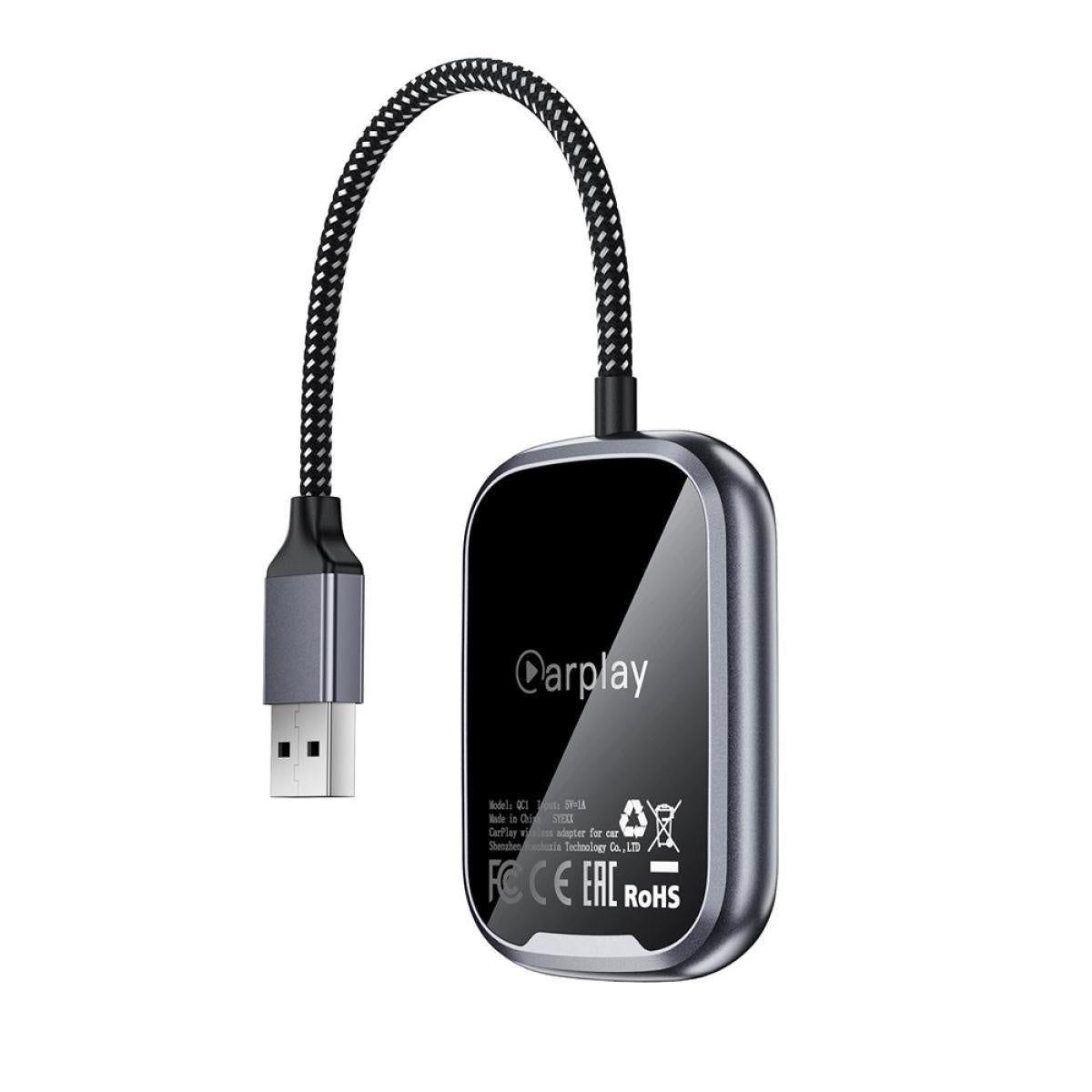 Adaptador CarPlay Acefast QC1 - Gris metálico-1