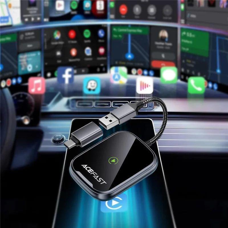 Adaptador CarPlay Acefast QC1 - Gris metálico-3