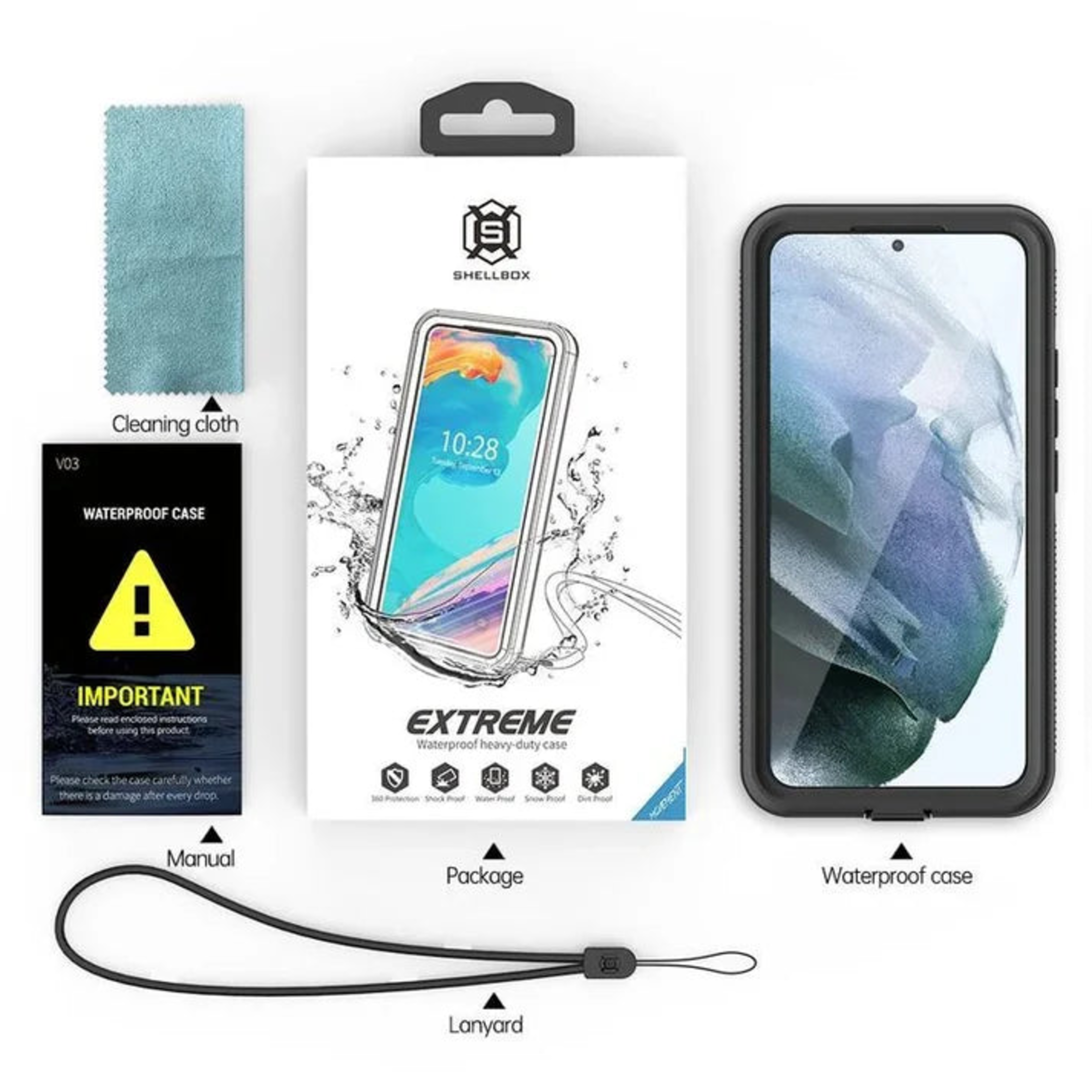 Carcasa Impermeable con MagSafe IPhone 16 Pro Max (Negro) - SmartMob-2