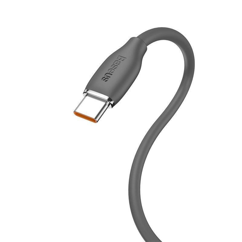 Cable USB-A a USB-C 100W Carga Rápida 1.2 m Jelly Liquid (Gris) - Baseus-2