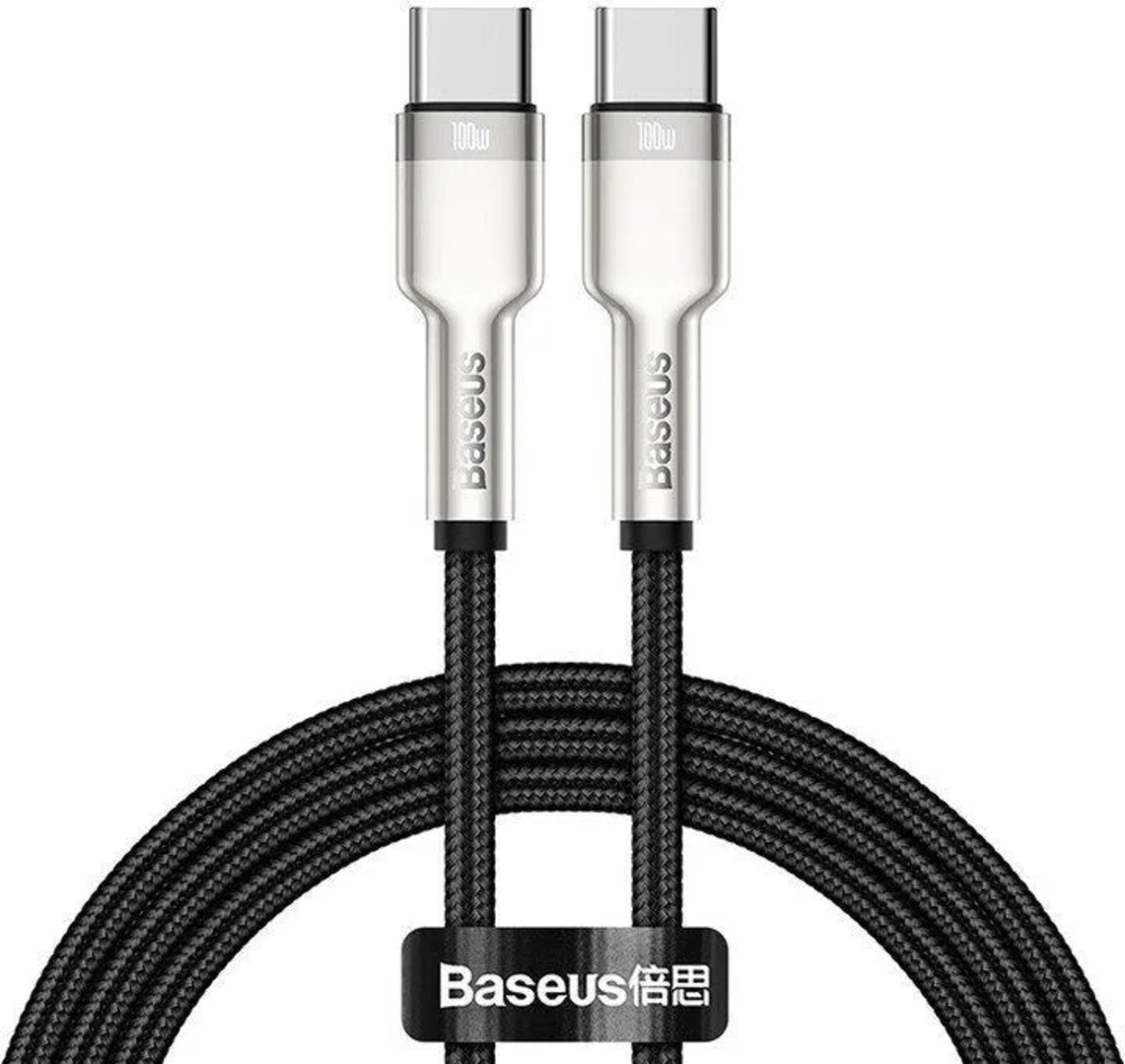 Cable USB-C a USB-C 100W Carga Rápida 1 m Cafule (Negro) - Baseus-1