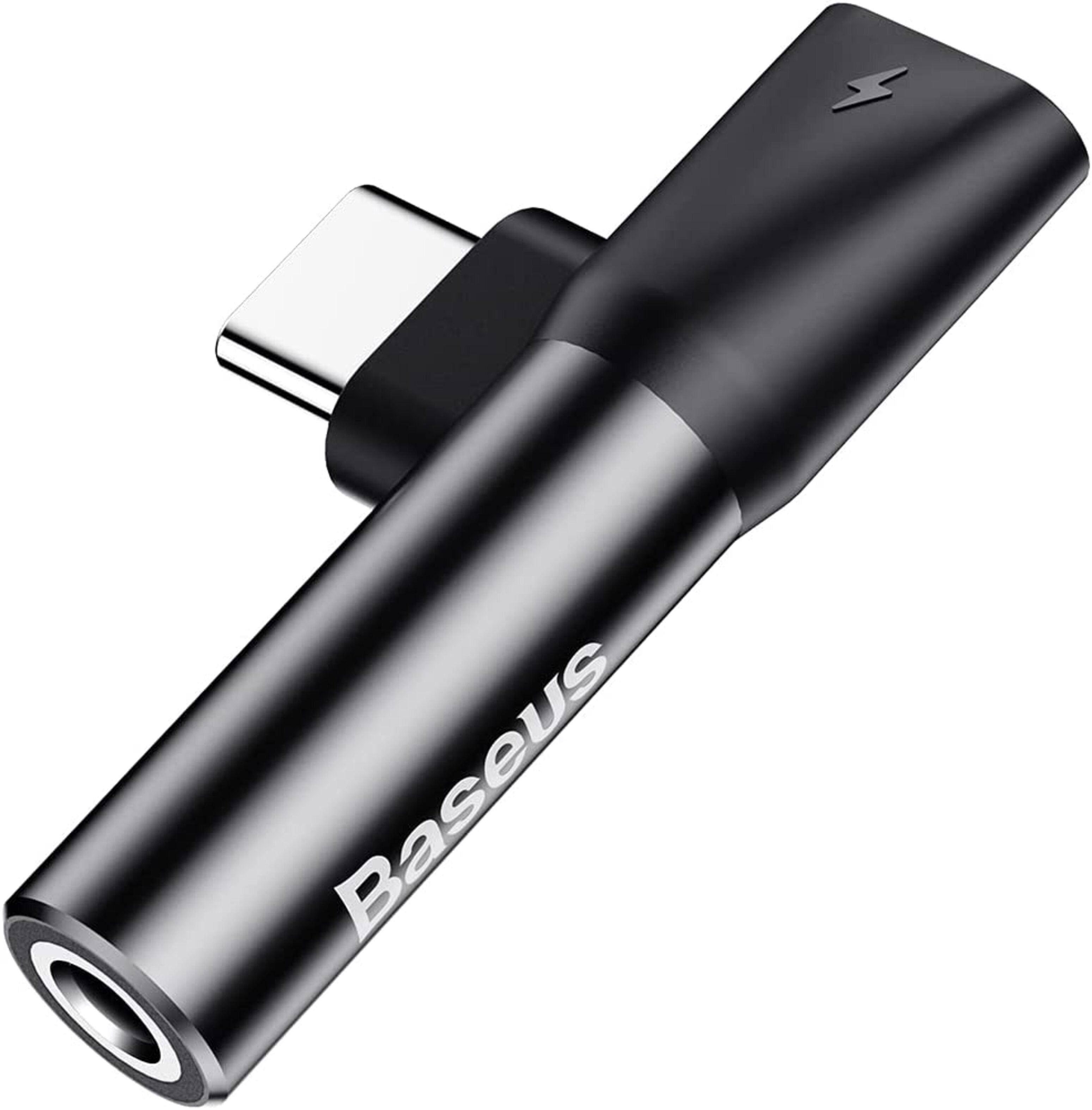 Adaptador Tipo C a Jack 3,5 mm - Negro (Negro) - Baseus-0