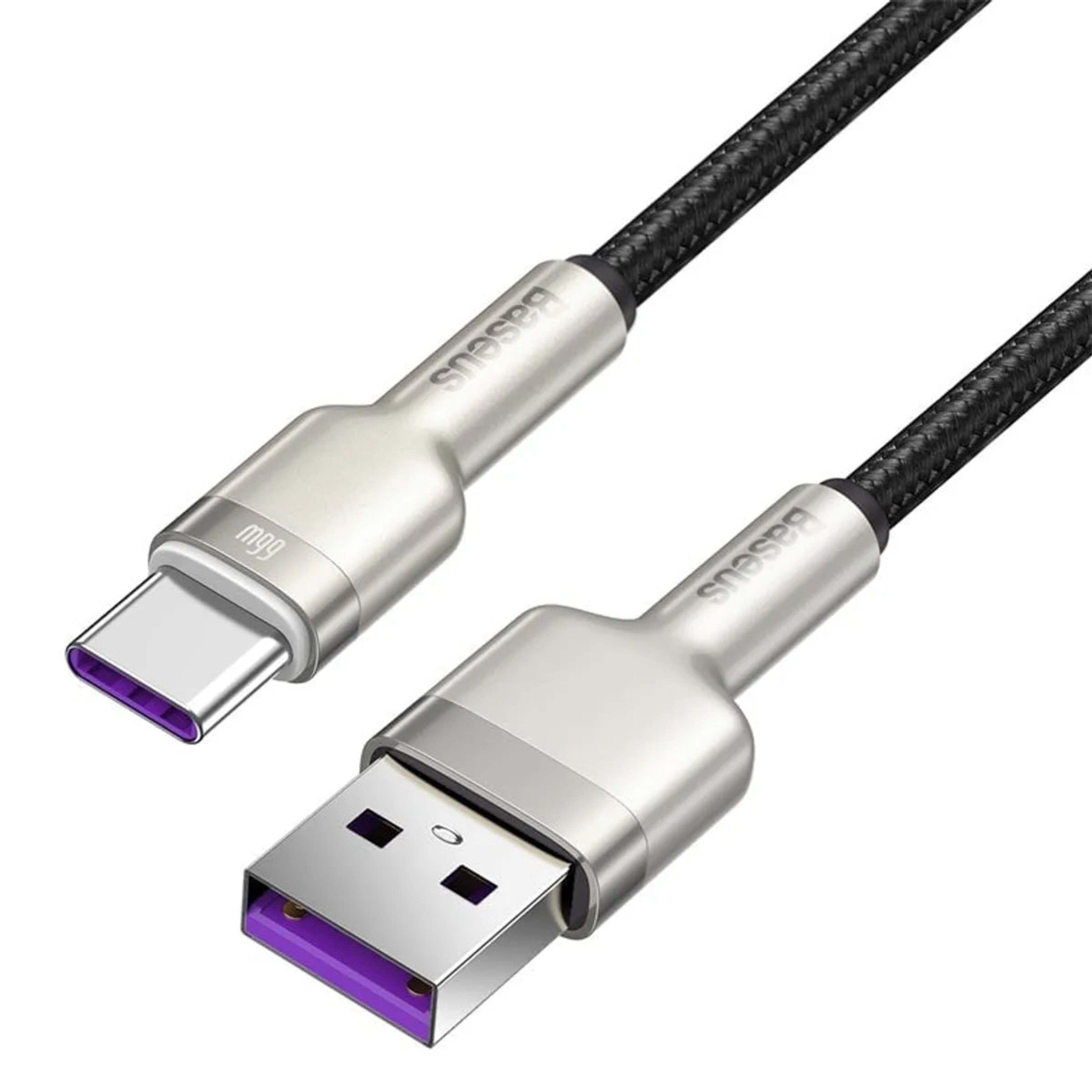 Cable USB-A a USB-C 66W Carga Rápida 1 m Cafule (Blanco) - Baseus-3