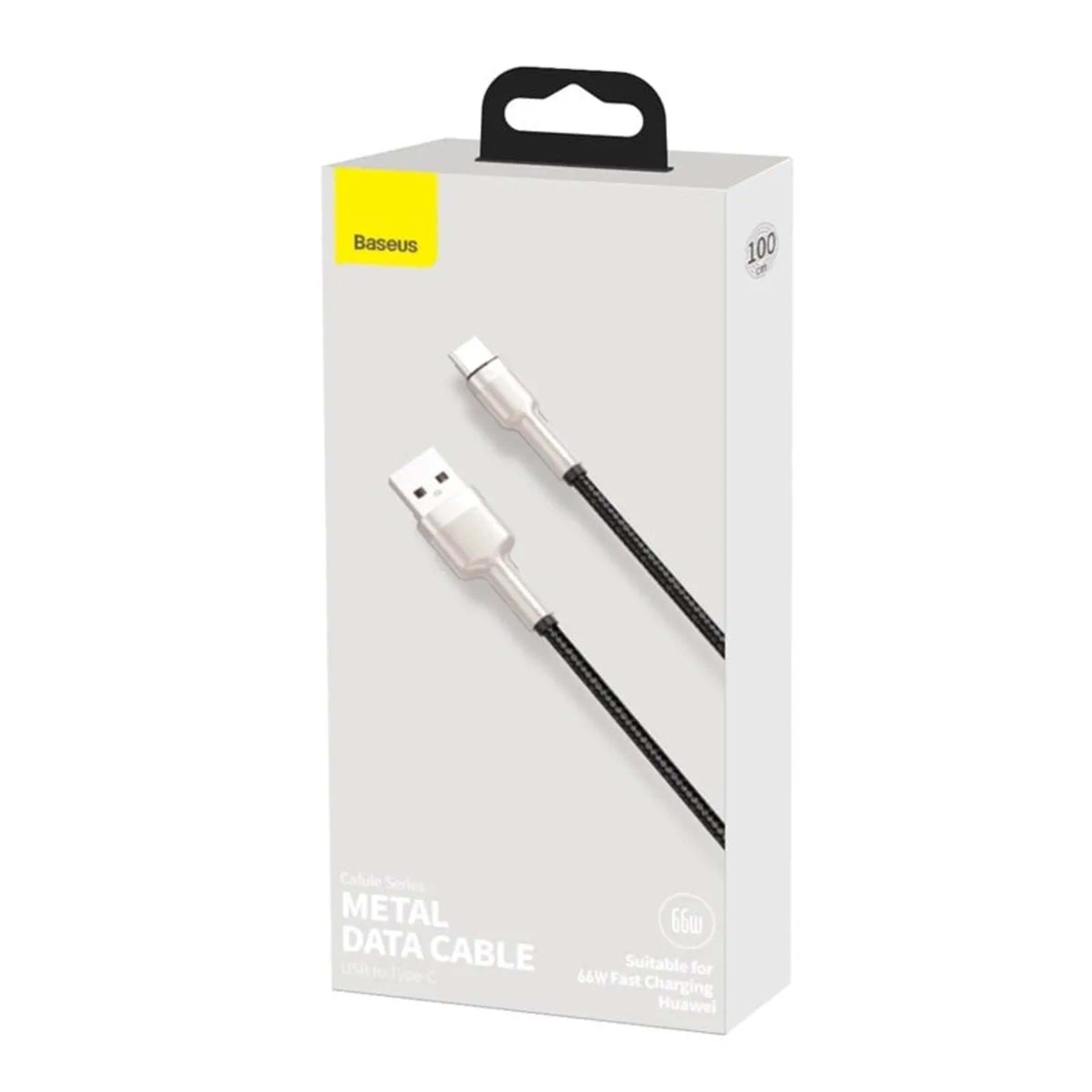 Cable USB-A a USB-C 66W Carga Rápida 1 m Cafule (Blanco) - Baseus-4