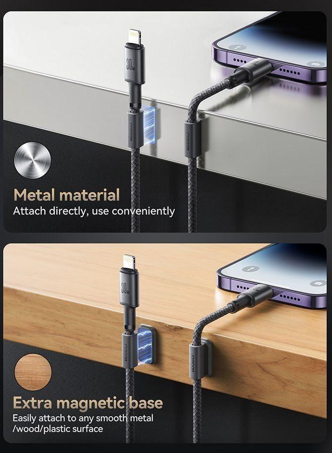 Cable USB-C a Lightning 30W Carga Rápida 1.2 m con Soporte (Gris) - JOYROOM-2