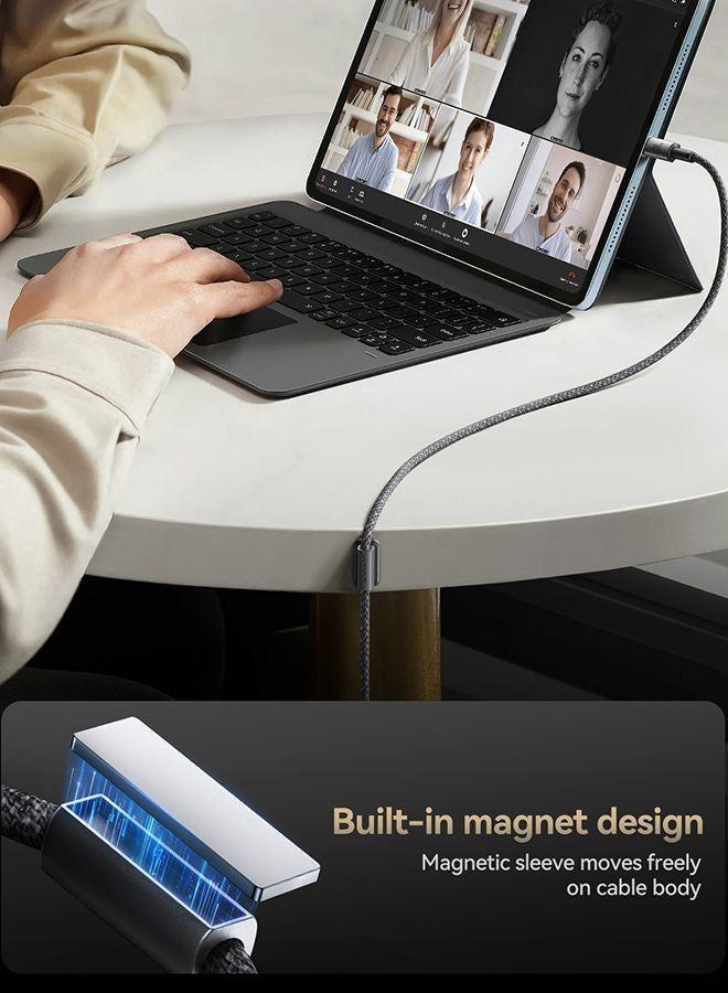 Cable USB-C a Lightning 30W Carga Rápida 1.2 m con Soporte (Gris) - JOYROOM-3
