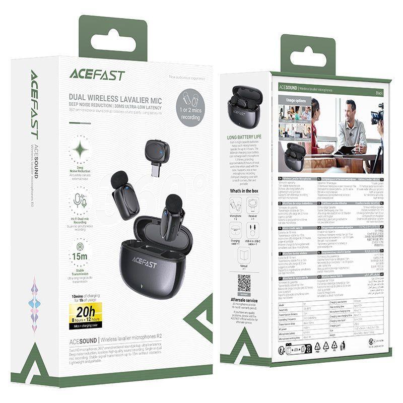 Micrófono Acefast R2 - Negro-4