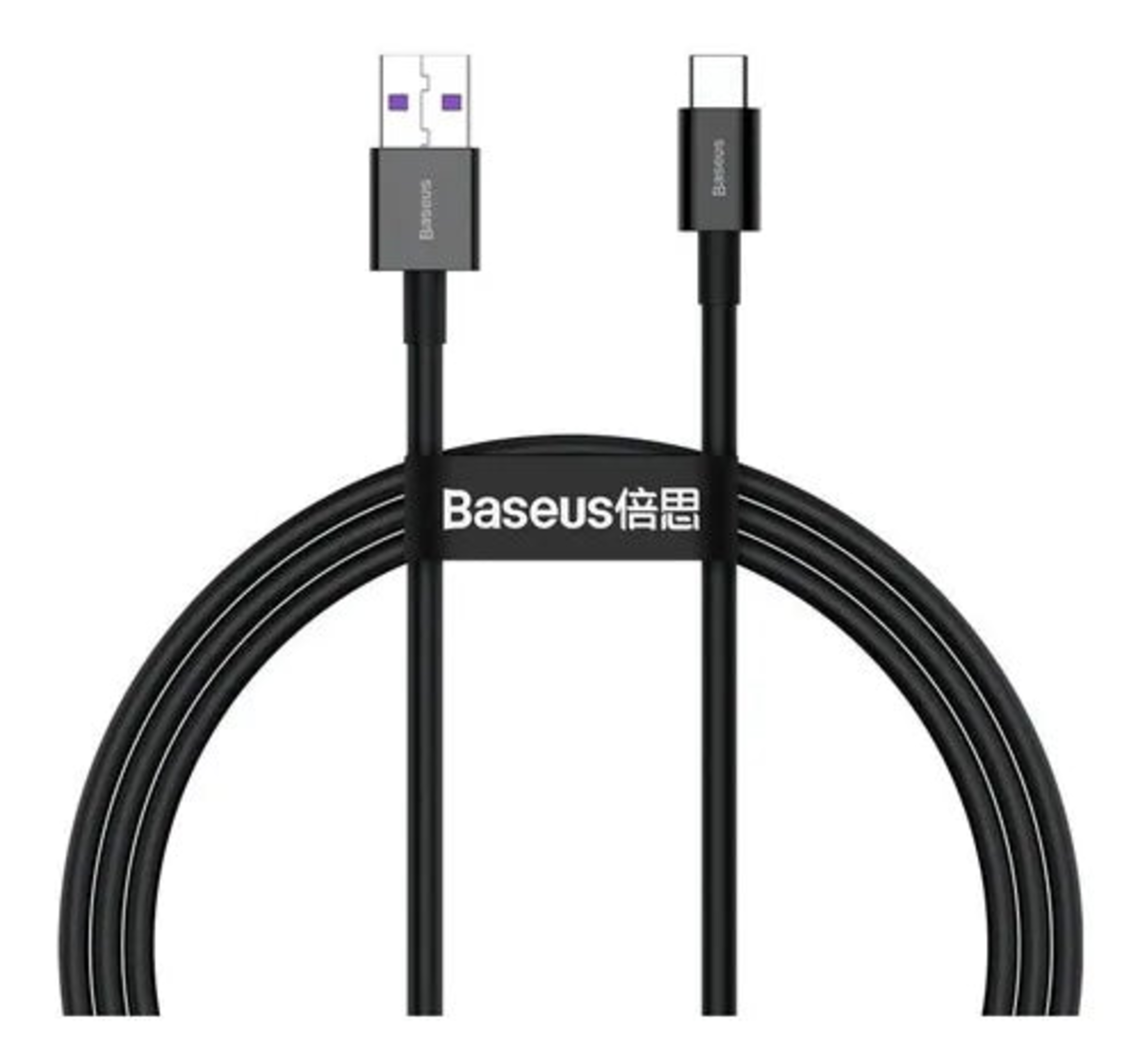 Cable USB-C a USB-C 100W Carga Rápida 1 m Superior (Negro) - Baseus-0