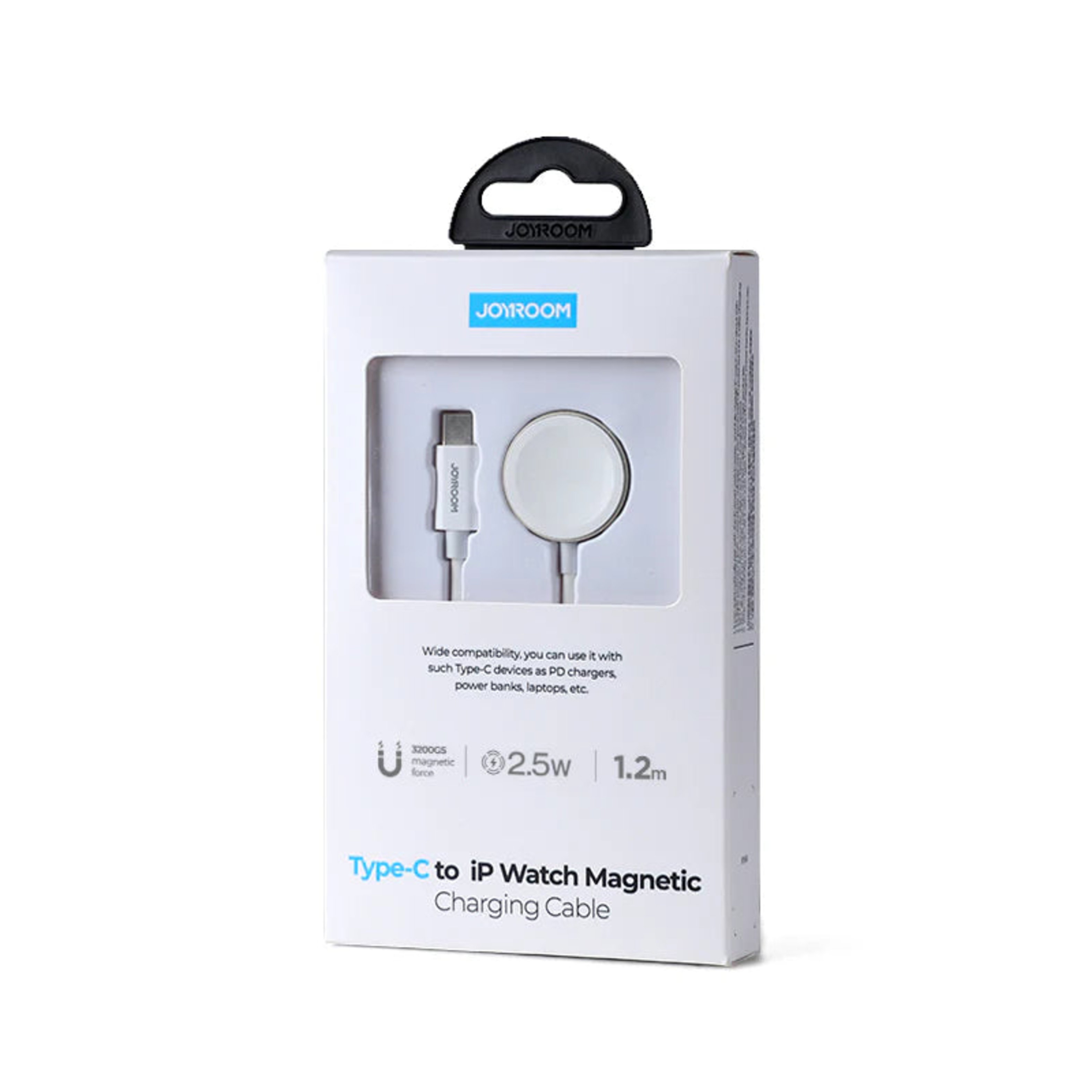 Cable de Carga Magnético USB-C para Apple Watch 1.2 m (Blanco) - JOYROOM-0