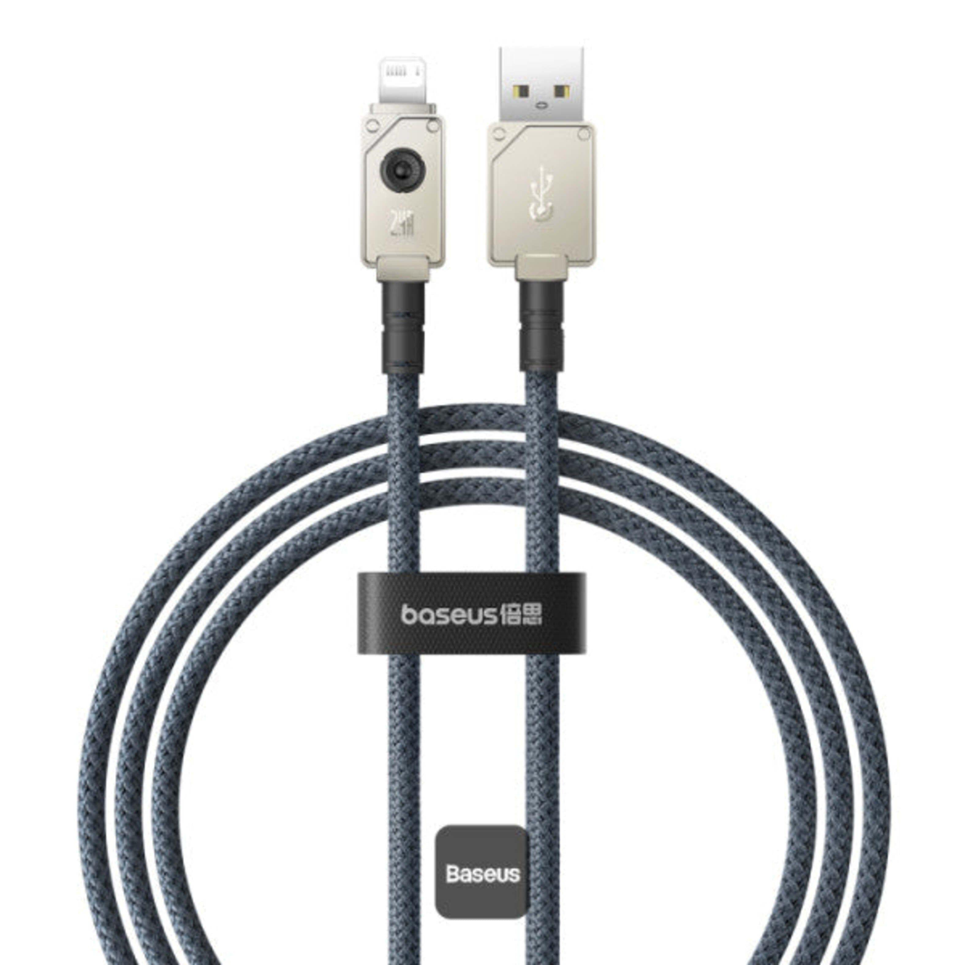 Cable USB-A a Lightning 1 m Ultra Resistente Irrompible Series (Gris) - Baseus-0