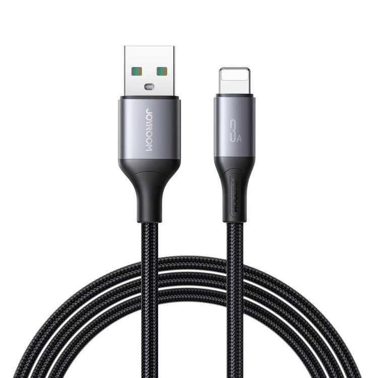 Cable USB-A a Lightning 30W Carga Rápida 1 m Negro (Negro) - JoyRoom-0