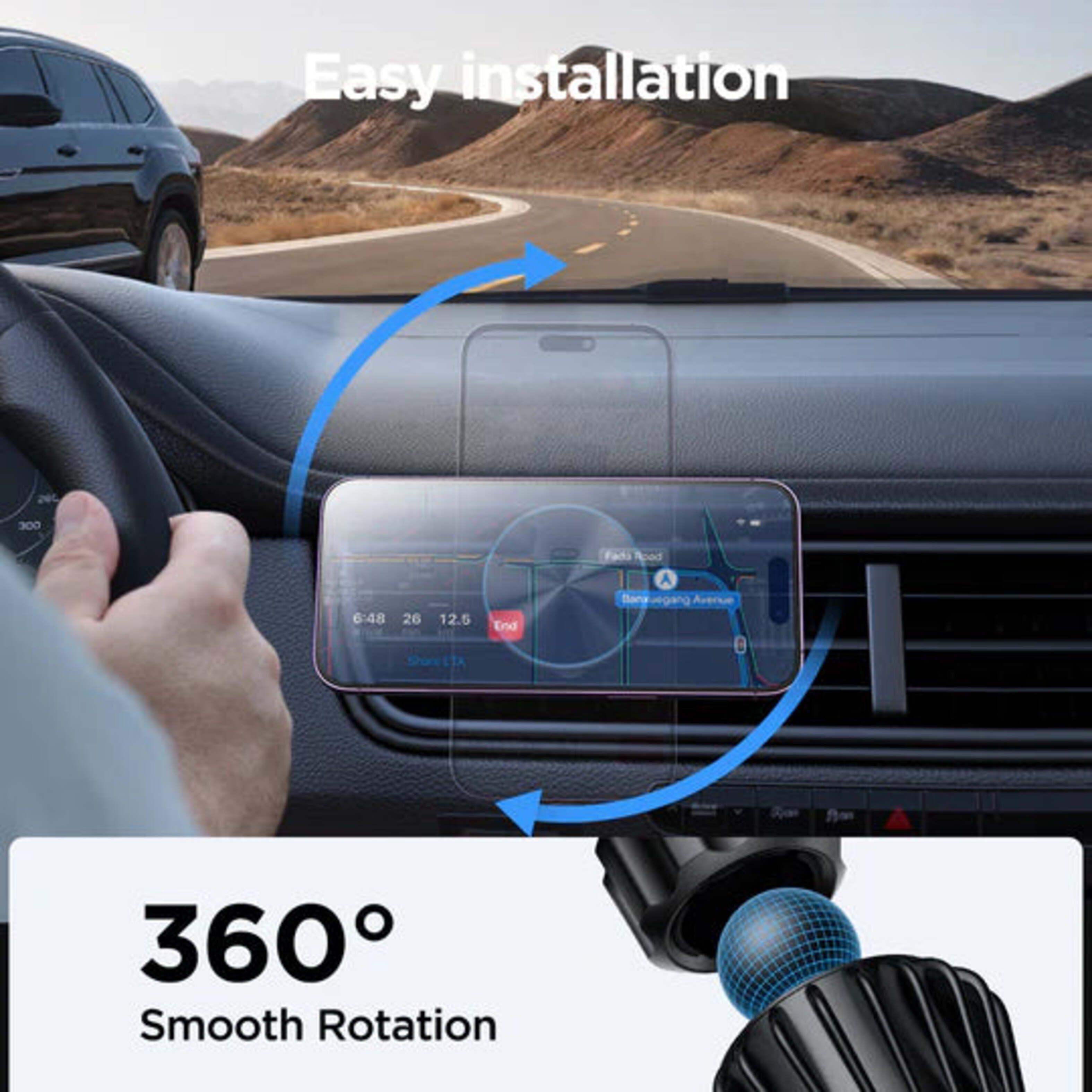 Soporte Magnético para Auto con Carga Inalámbrica 15W (Negro) - JOYROOM-4