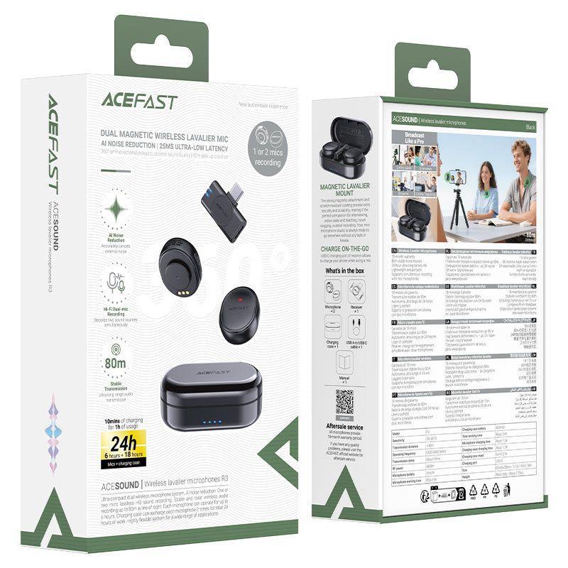 Micrófono Acefast R3 - Negro-4