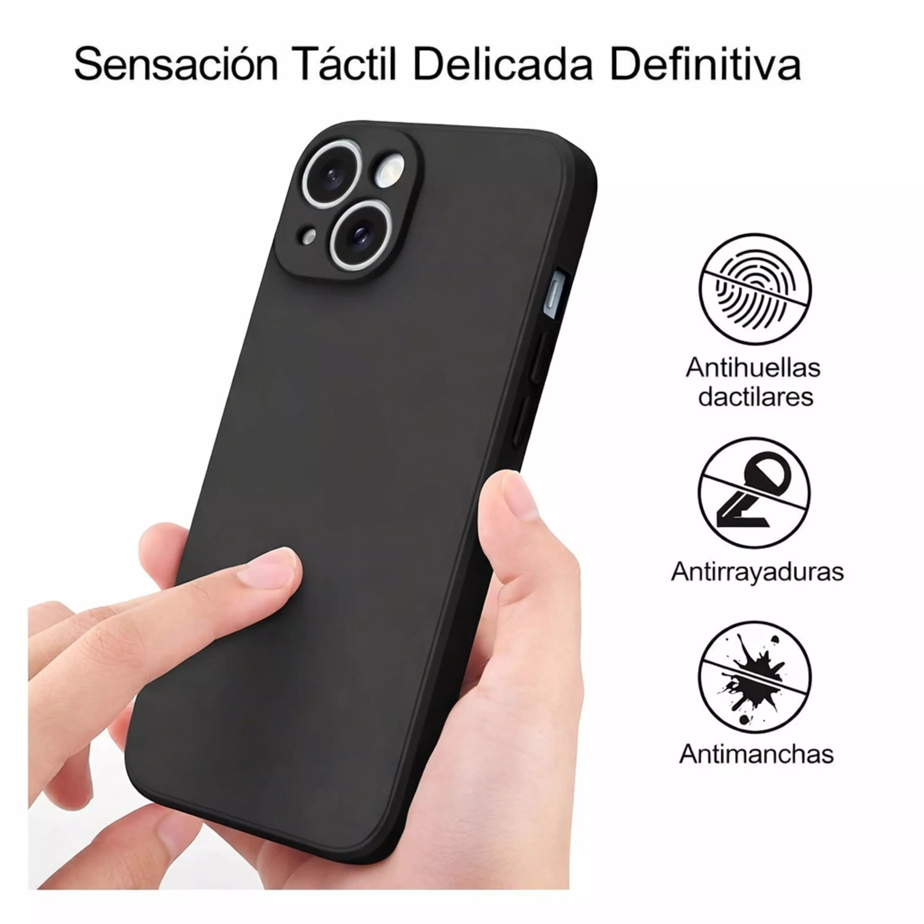 Carcasa Silicona MagSafe IPhone 15 (Negro) - SmartMob-2