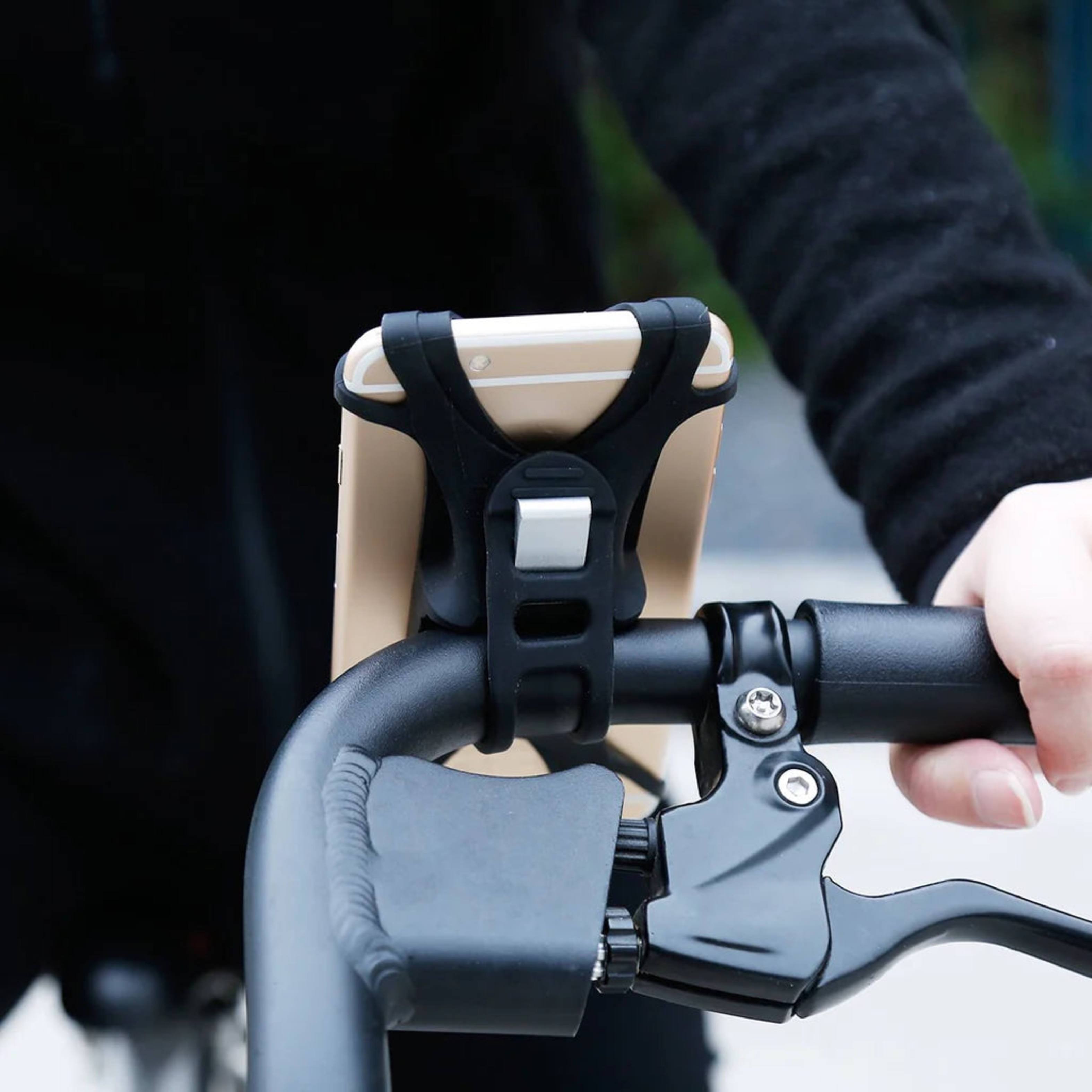 Soporte para Celular Bicicleta Ajustable 360° (Negro) - Baseus-6
