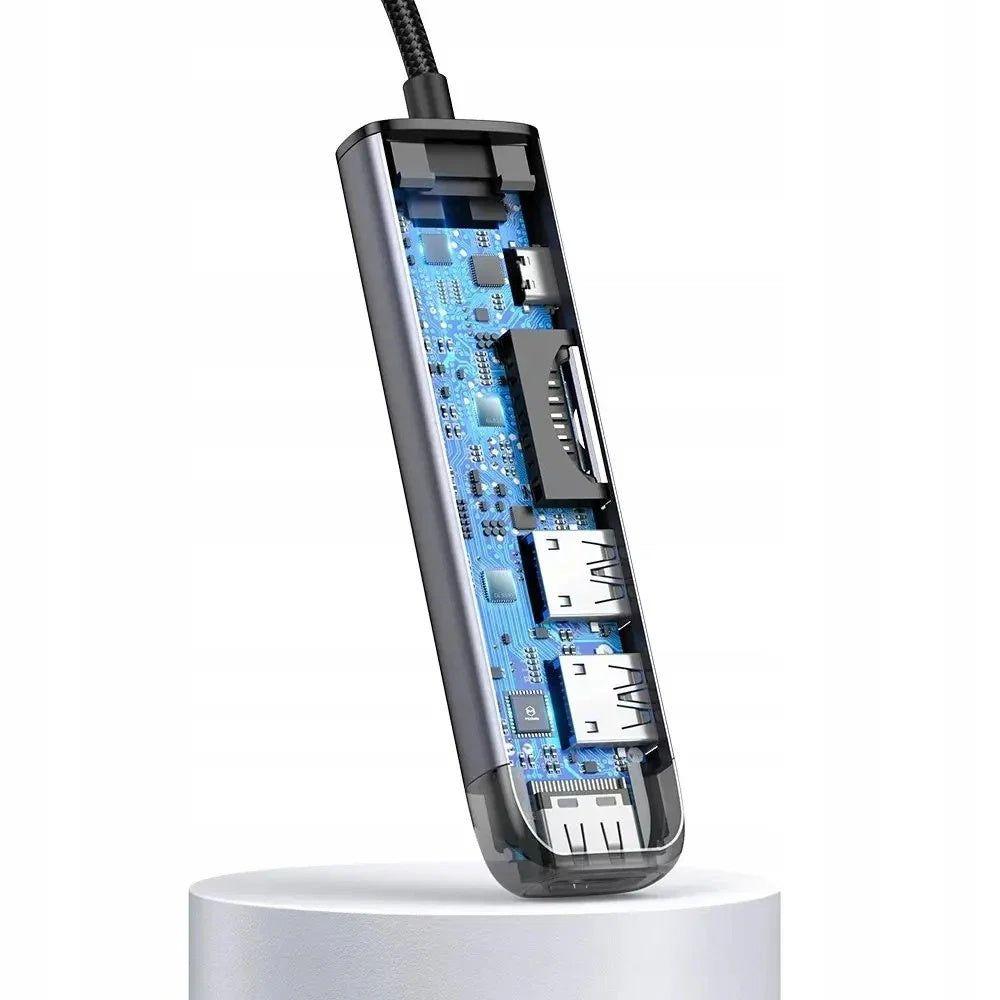 Hub multipuerto McDodo HU-7740 100W 6 puertos - Gris-2