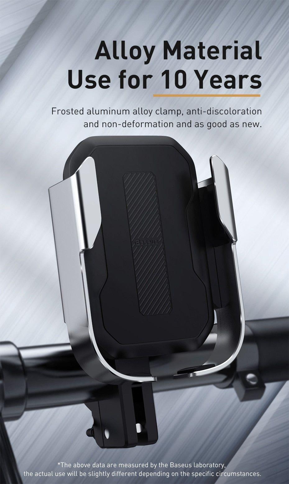 Soporte para Celular Motocicleta Alta Seguridad (Negro) - Baseus-2