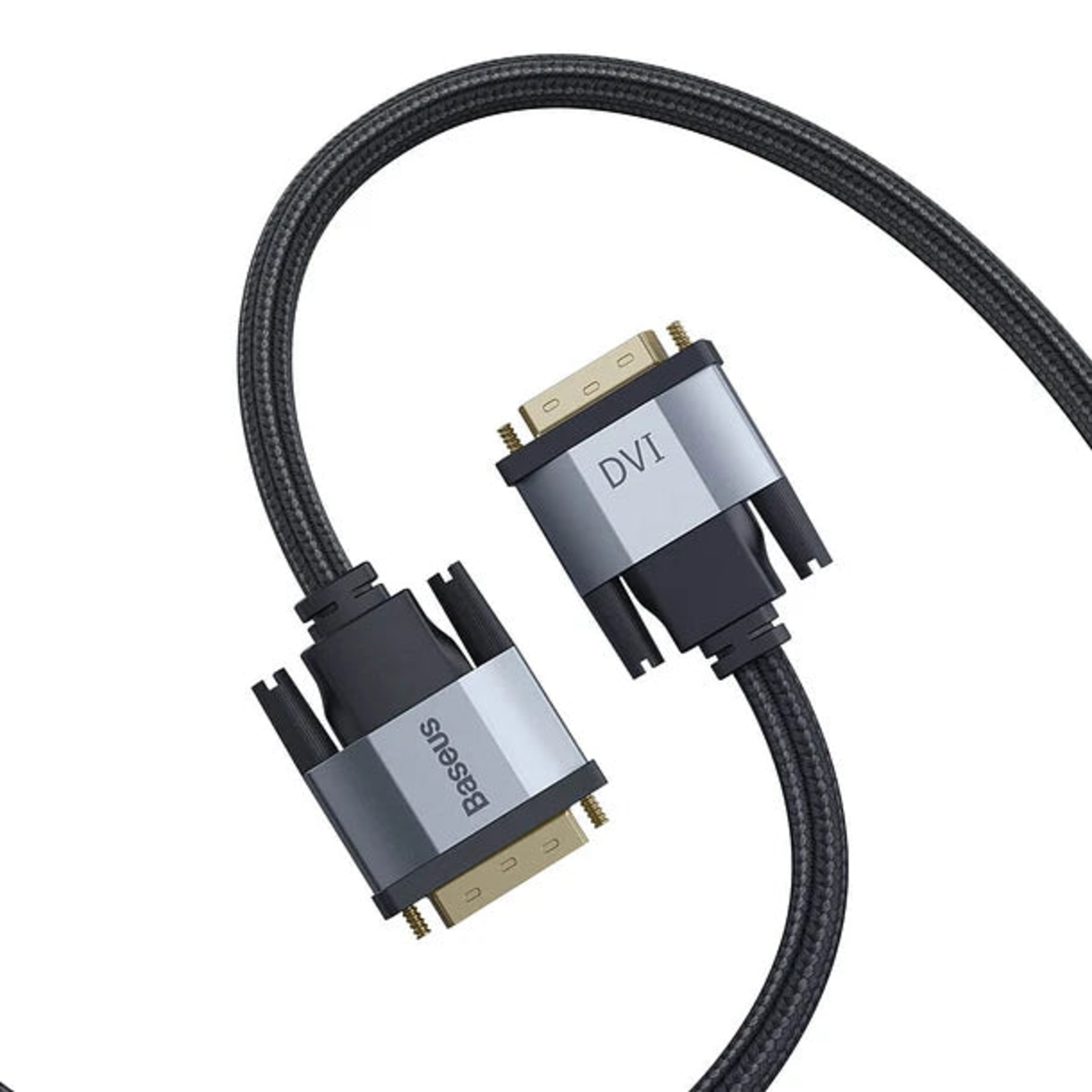 Cable Adaptador DVI a DVI Bidireccional 1 m (Gris) - Baseus-1