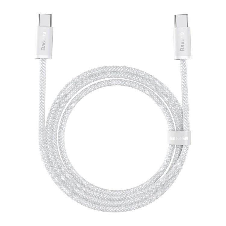 Cable USB-C a USB-C 100W Carga Rápida 2 m Dynamic Series (Blanco) - Baseus-0