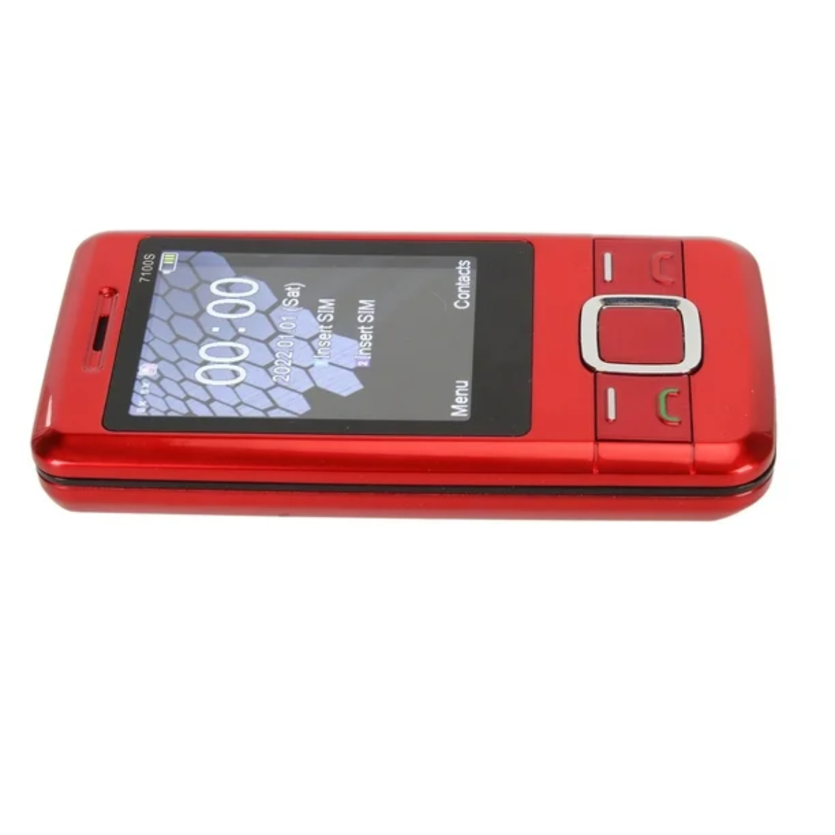TELÉFONO MÓVIL CON SOLAPA DE DOBLE TARJETA 2G GSM - ROJO OPENBOX-1
