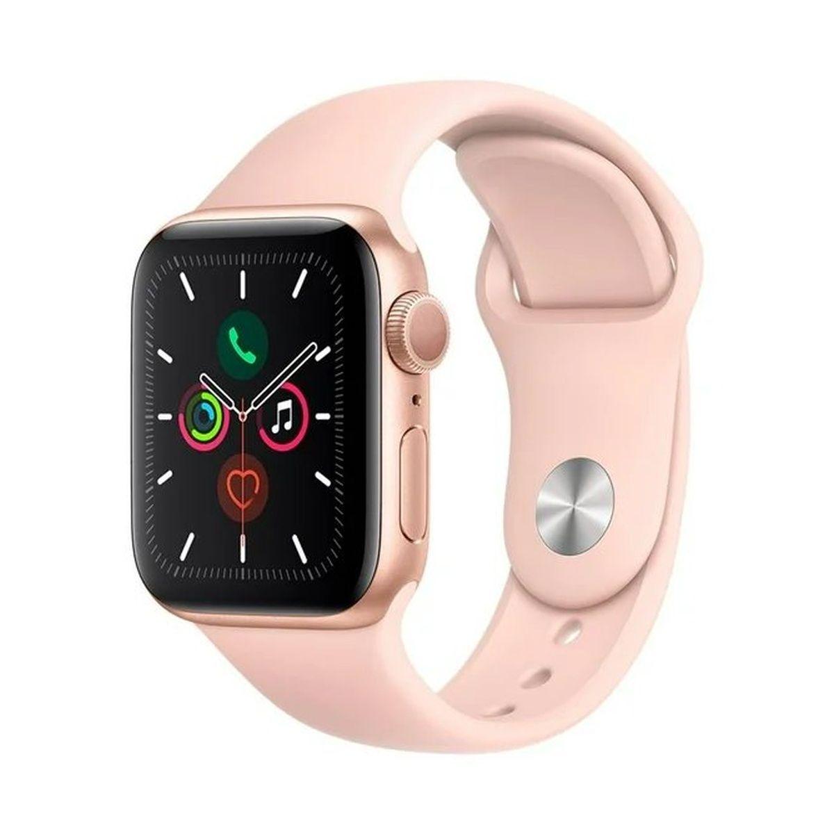 Apple Watch Series 5 40mm GPS Rosa Always-On ECG Brújula Reacondicionado Reuse Chile-0