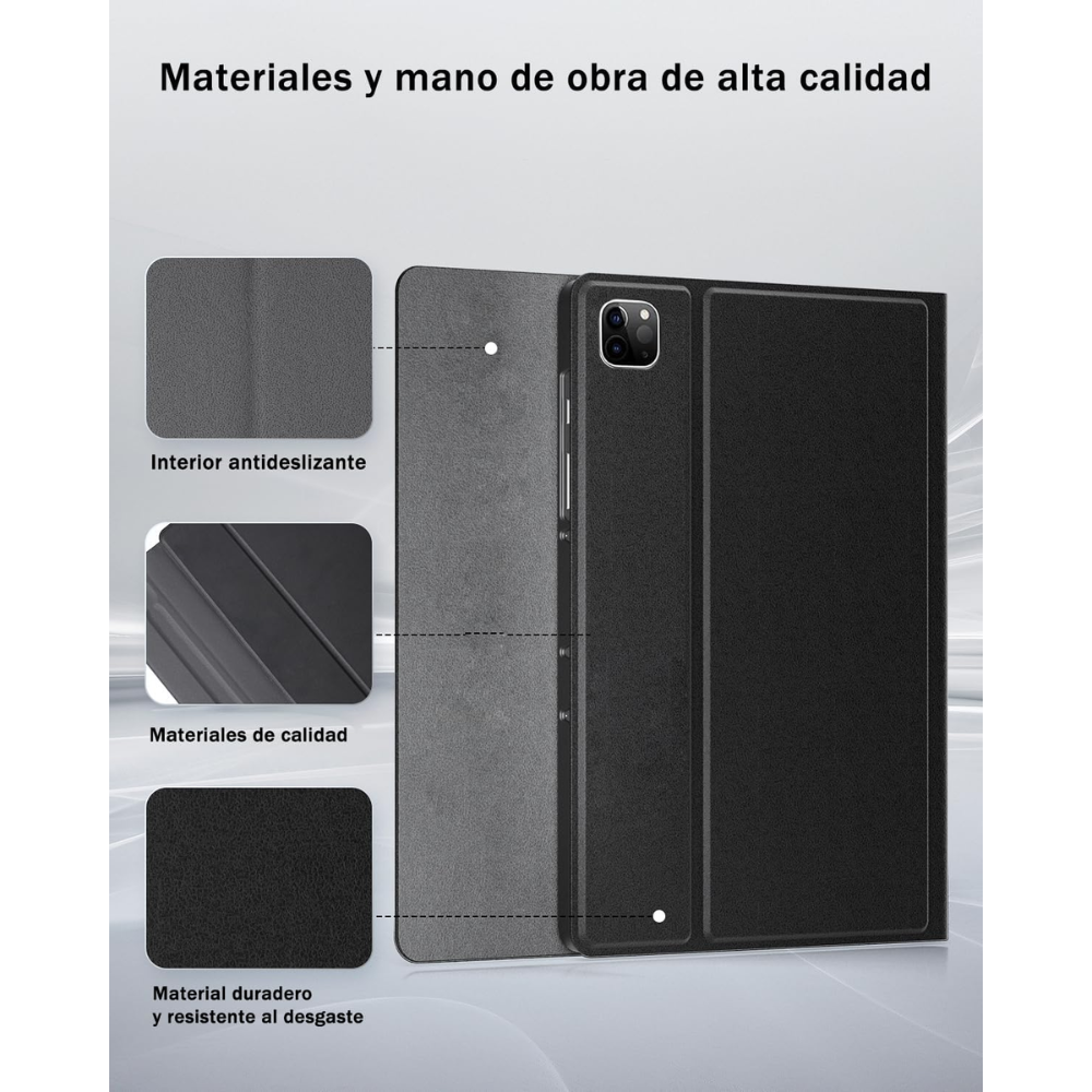 Funda con Teclado y Ratón para Apple iPad Pro 11 Negro Reacondicionado-2