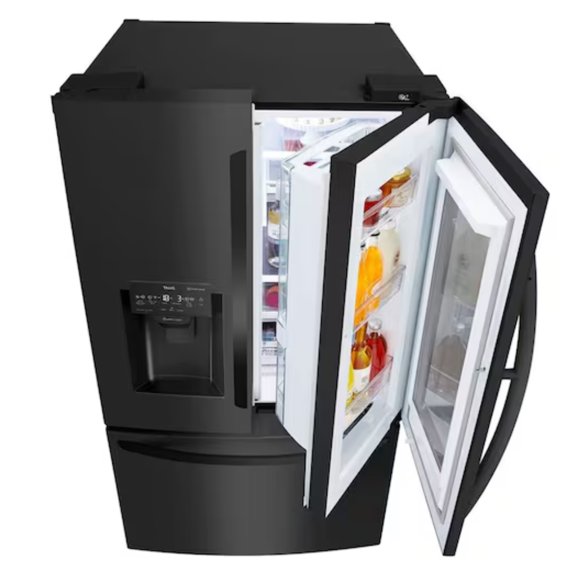 Refrigerador French Door de 423 L con Instaview Door in Door Slim negro REACONDICIONADO-0