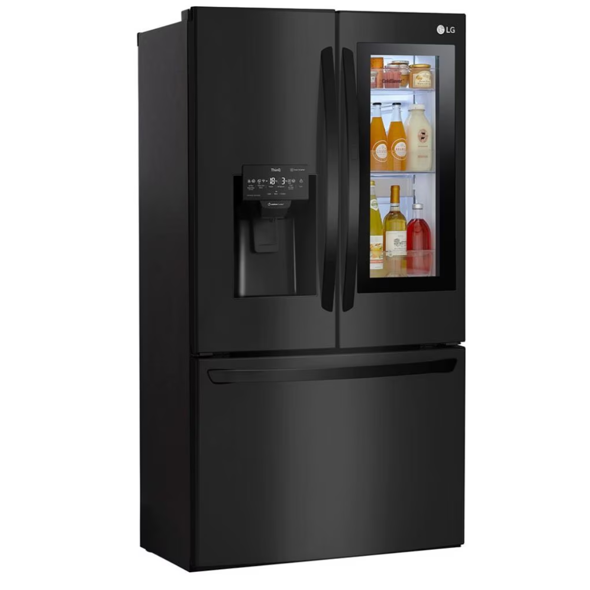 Refrigerador French Door de 423 L con Instaview Door in Door Slim negro REACONDICIONADO-2
