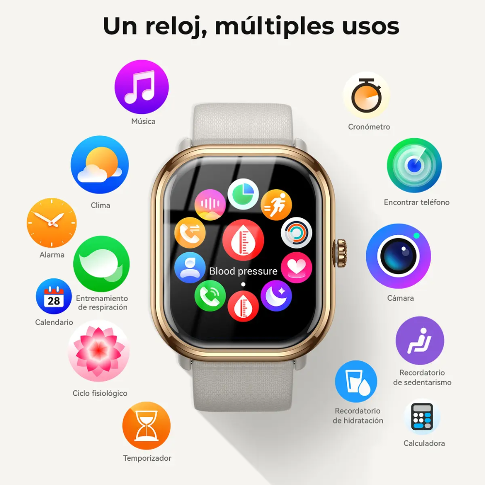 RELOJ INTELIGENTE ALLCALL MINI X3- DORADO OPENBOX-2
