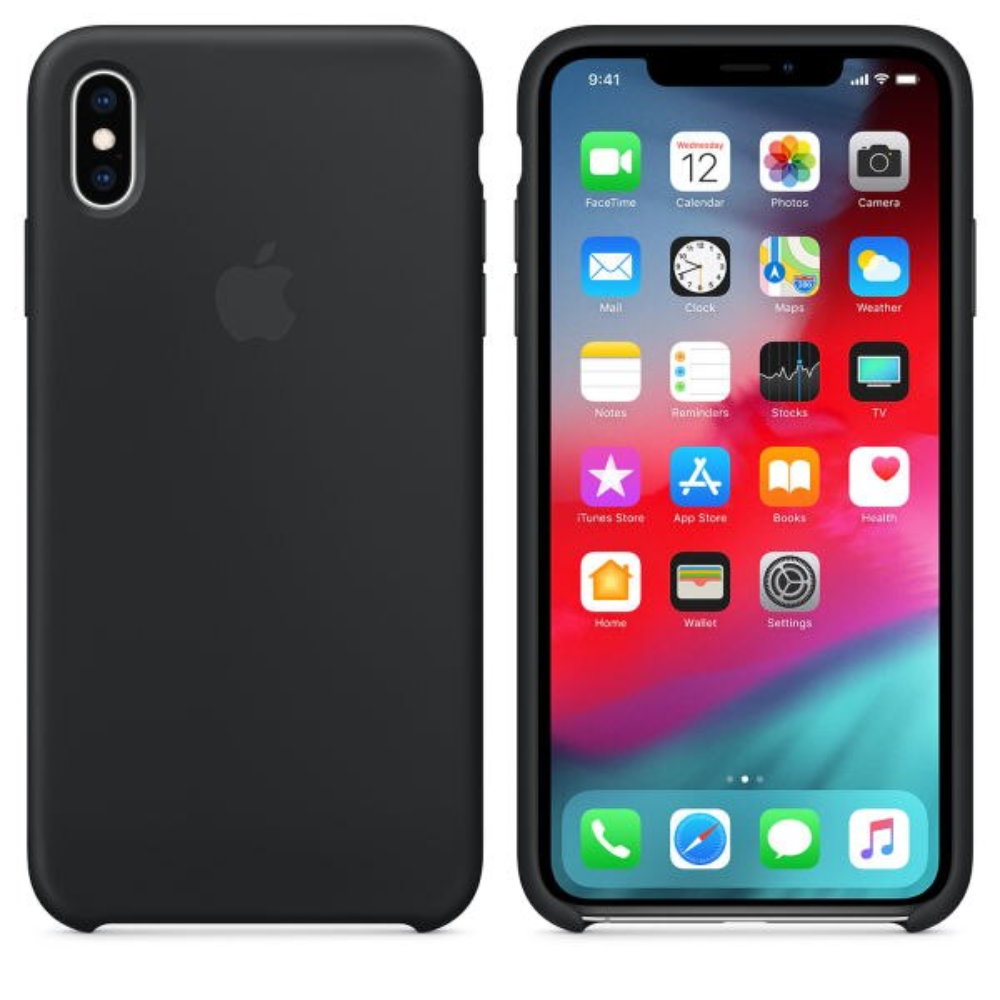 CARCASA APPLE IPHONE XS MAX SILICONE NEGRO OPENBOX-2
