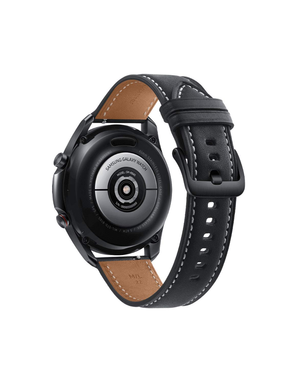 Samsung Galaxy Watch3 45mm Negro ECG SpO2 GPS Bisel Giratorio Reacondicionado Reuse Chile-1