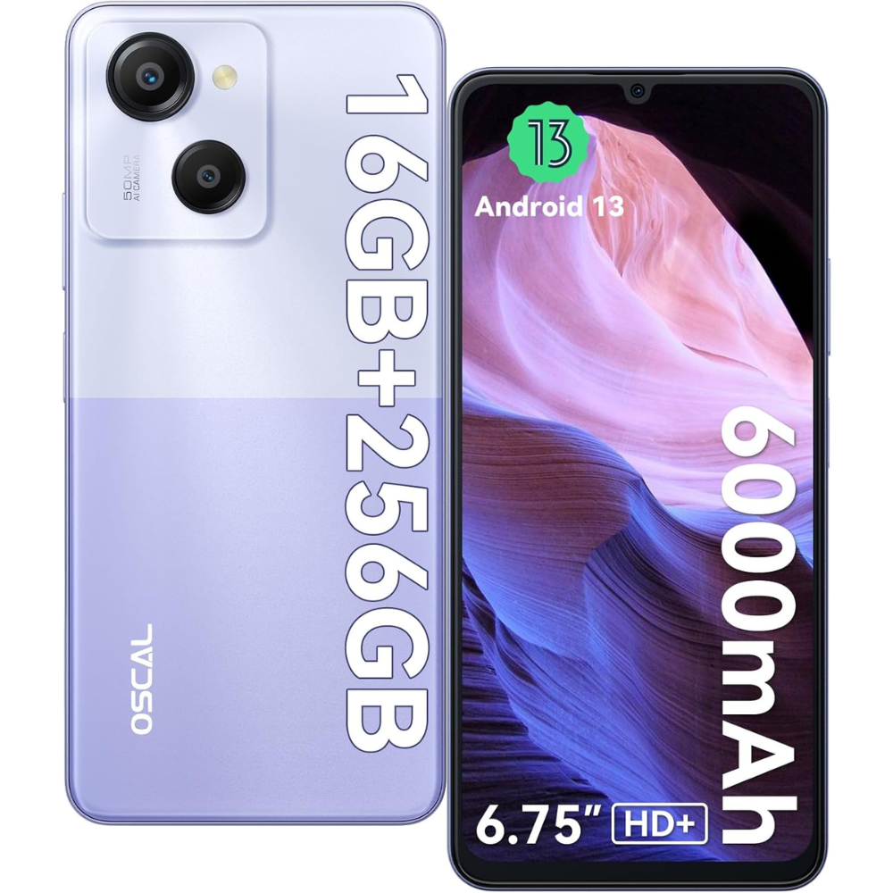 celular oscal modern 8 16gb+256gb-púrpura reacondicionado-0