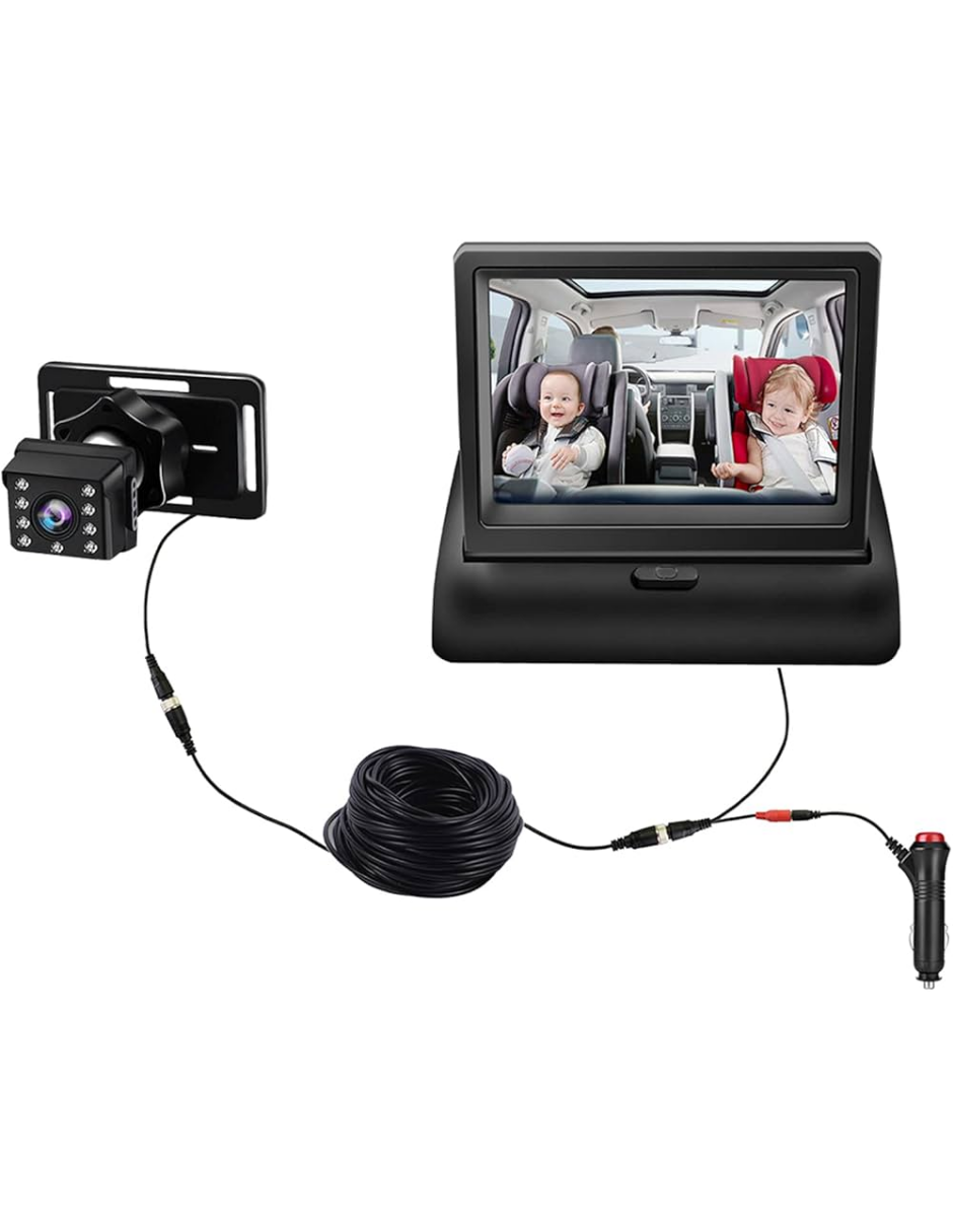 Monitor Cámara para Bebé en Auto Vista Asiento Trasero Reacondicionado Reuse Chile-0