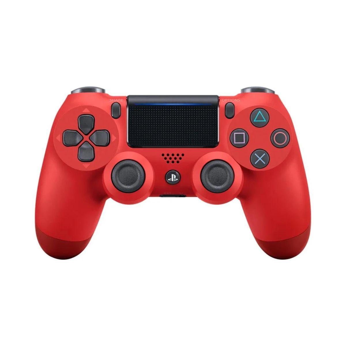 Control Sony DualShock PS4 Magma Red Rojo Reacondicionado Garantía 12 Meses Reuse Chile-0