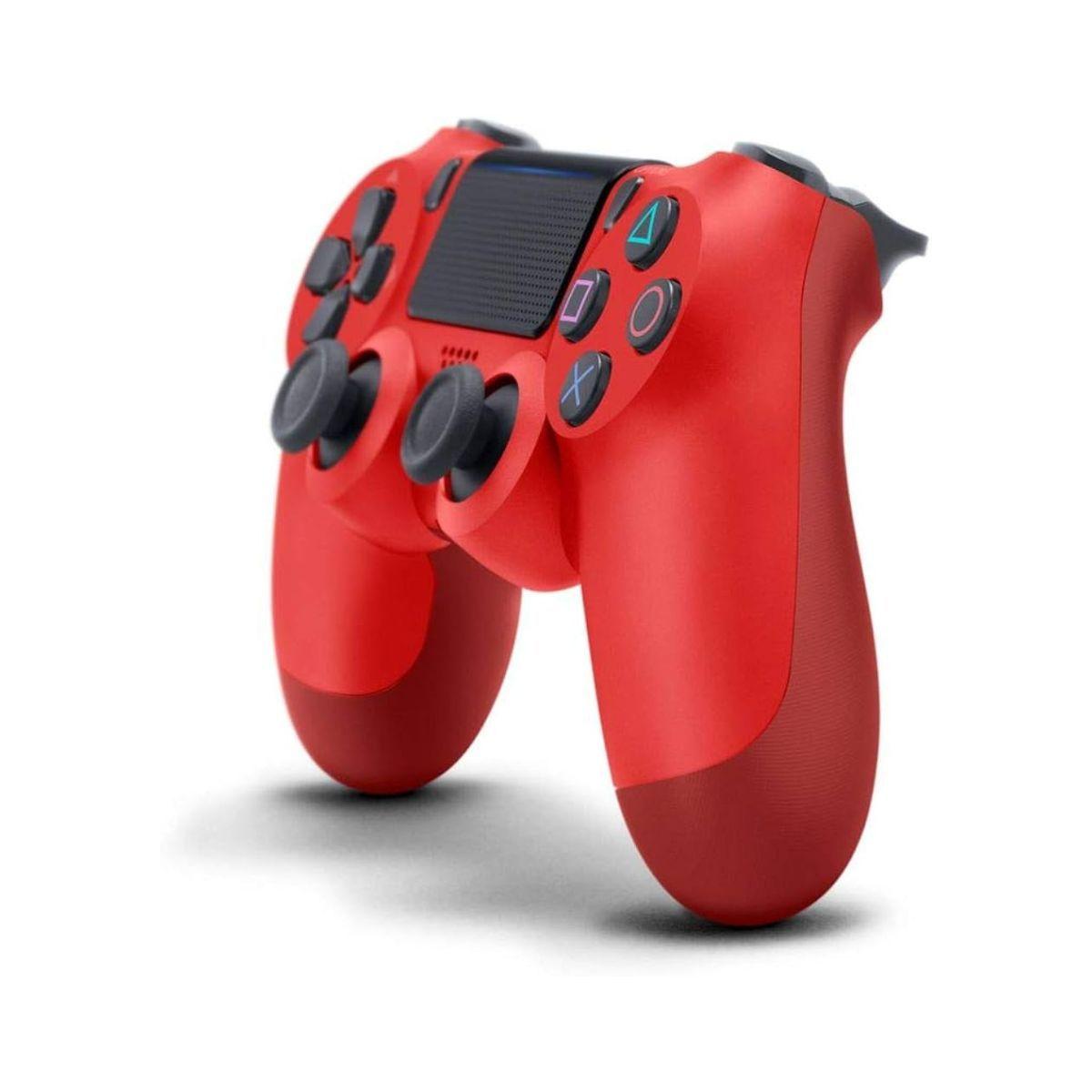 Control Sony DualShock PS4 Magma Red Rojo Reacondicionado Garantía 12 Meses Reuse Chile-3
