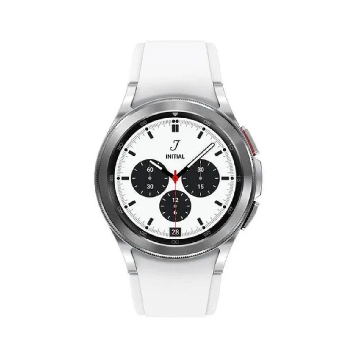 Samsung Galaxy Watch4 Classic 42mm Plata BioActive ECG Bisel Giratorio Reacondicionado Reuse-1