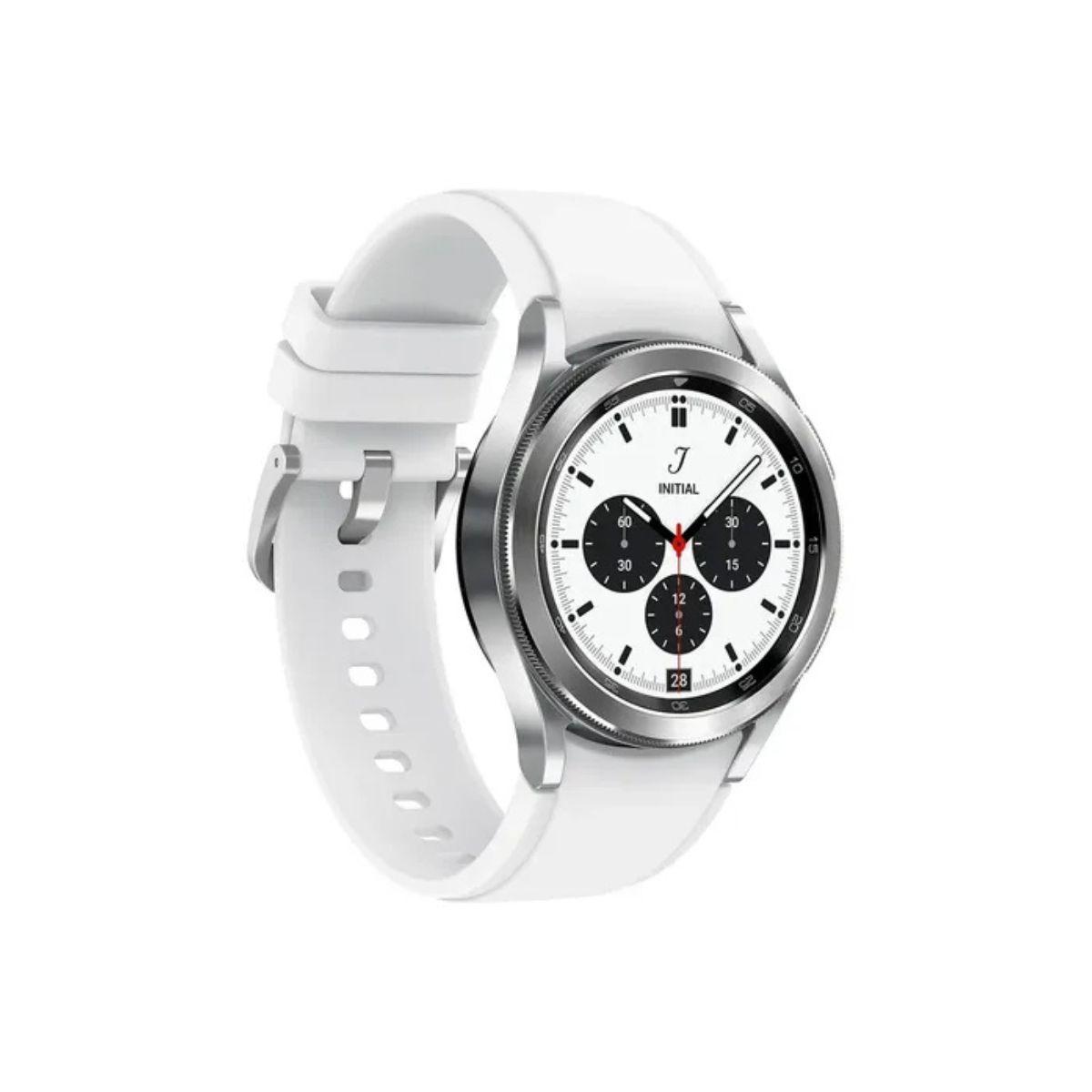 Samsung Galaxy Watch4 Classic 42mm Plata BioActive ECG Bisel Giratorio Reacondicionado Reuse-2