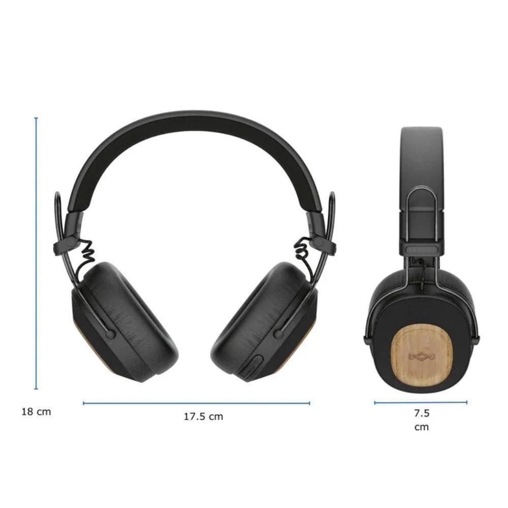 Audífonos Marley Trenchtown ANC EM-DE041-SB Negro Open Box-2