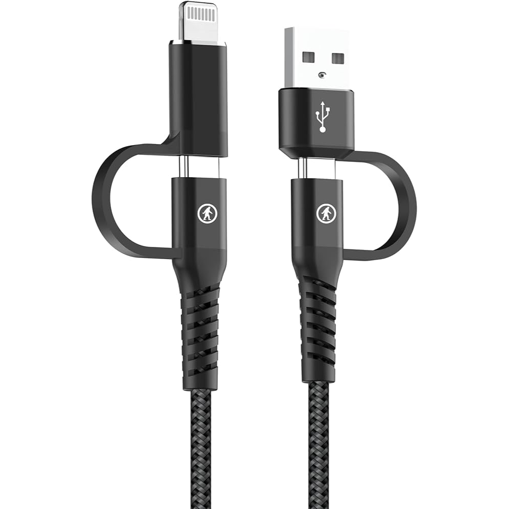 Cable USB-A a Micro-USB / USB-C / Lightning de 1,2 m-0