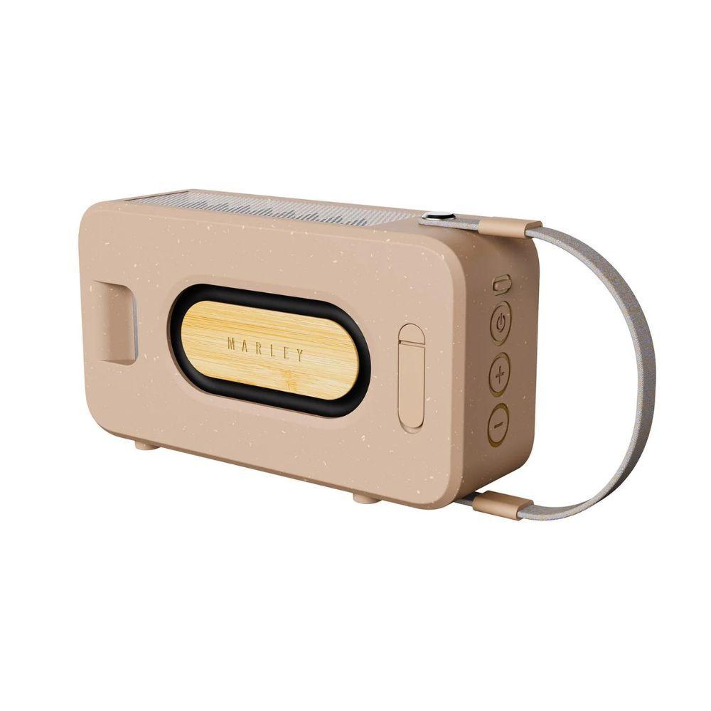 Parlante Bluetooth Marley Rise Up Solar EM-JA035-CE Crema Open Box-1