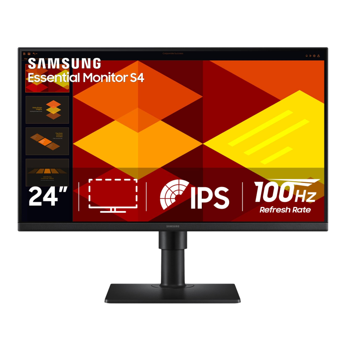 Monitor Samsung 24" S40GD Full HD 100Hz IPS Plano LS24D400GALXZS Reacondicionado Reuse Chile-0