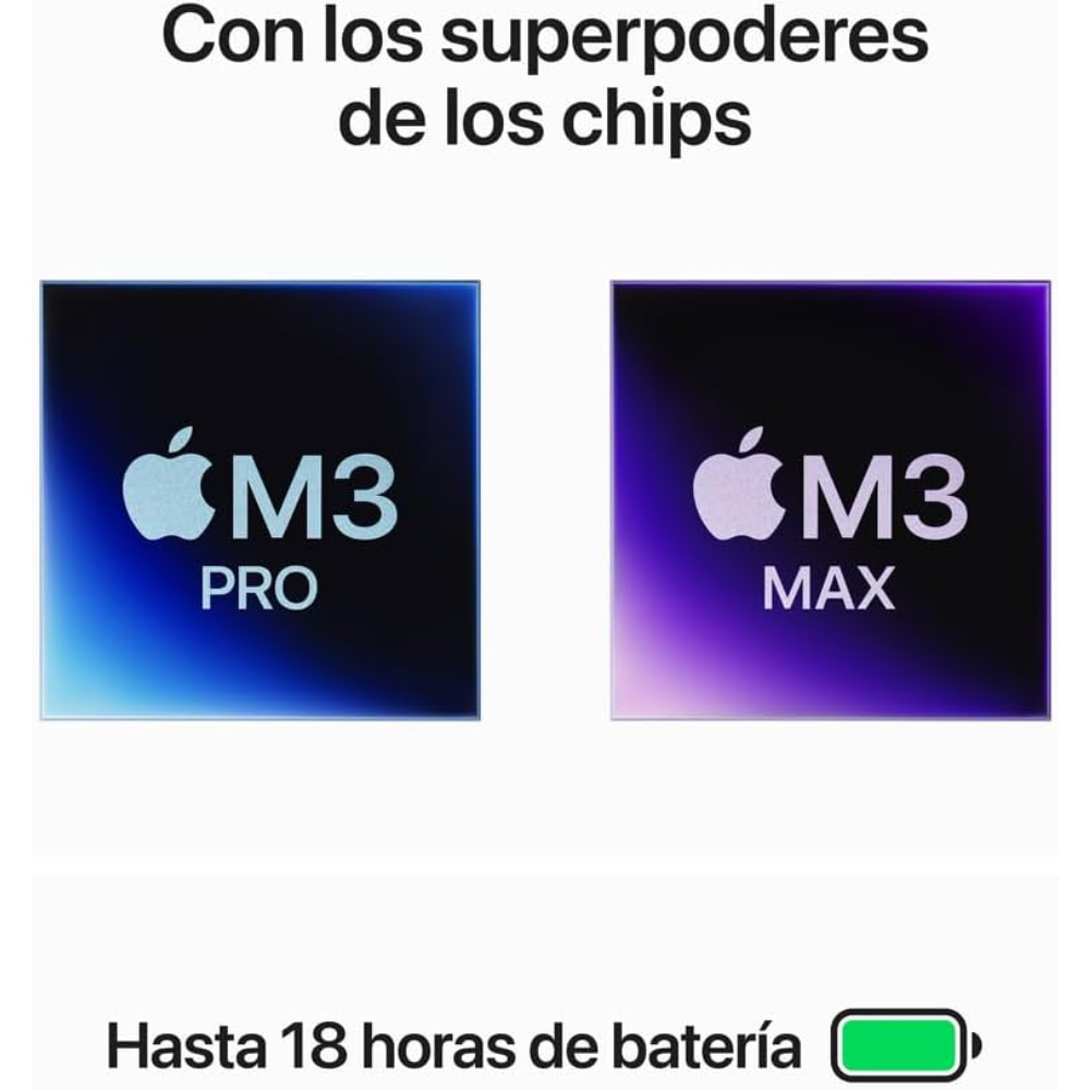 APPLE MACBOOK PRO 14" M3 PRO 11 CPU/14 GPU 18GB RAM 512GB SSD (2023) PLATA REACONDICIONADO-2