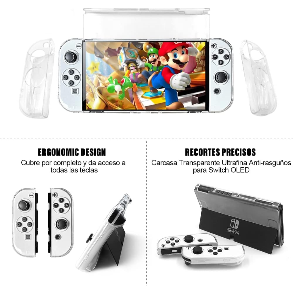 Nintendo Switch Kit de Accesorios Funda Estuche con Protector de Pantalla Reacondicionado-2