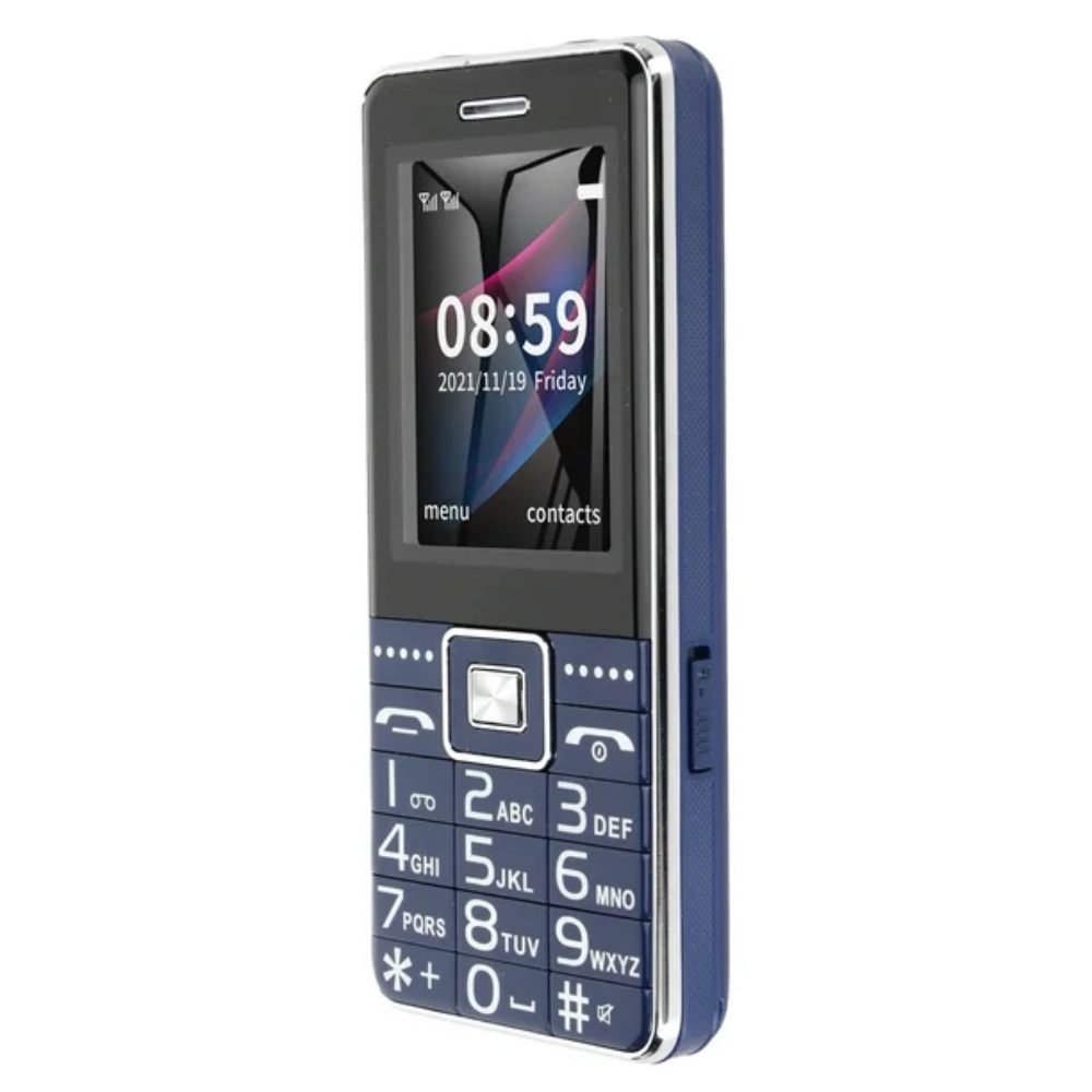 TELÉFONO MÓVIL CON SOLAPA DE DOBLE TARJETA 2G GSM - AZUL OPENBOX-2