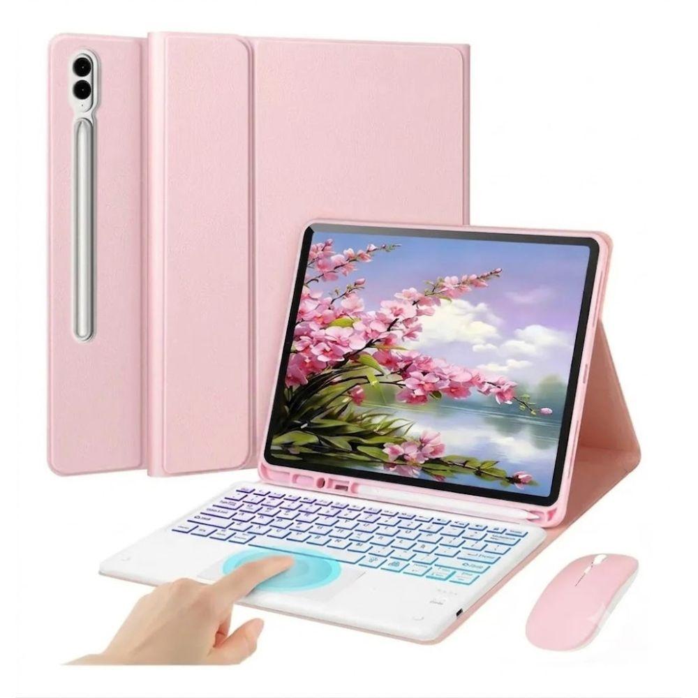 TECLADO Y RATÓN BLUETOOTH PARA GALAXY TAB S9 FE 10.9IN ROSA ESPAÑOL REACONDICIONADO-0