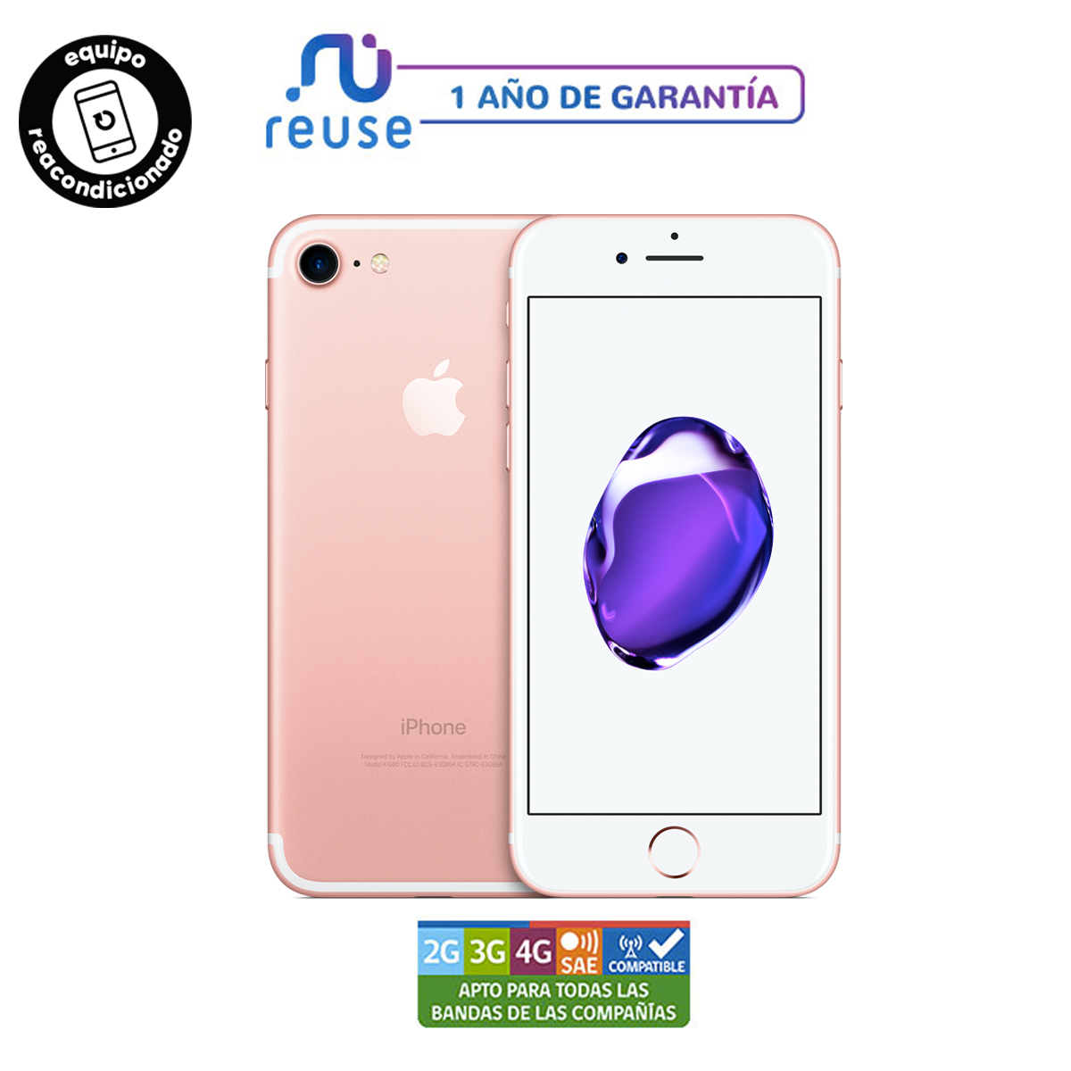 Apple iPhone 7 128GB Oro Rosa-0